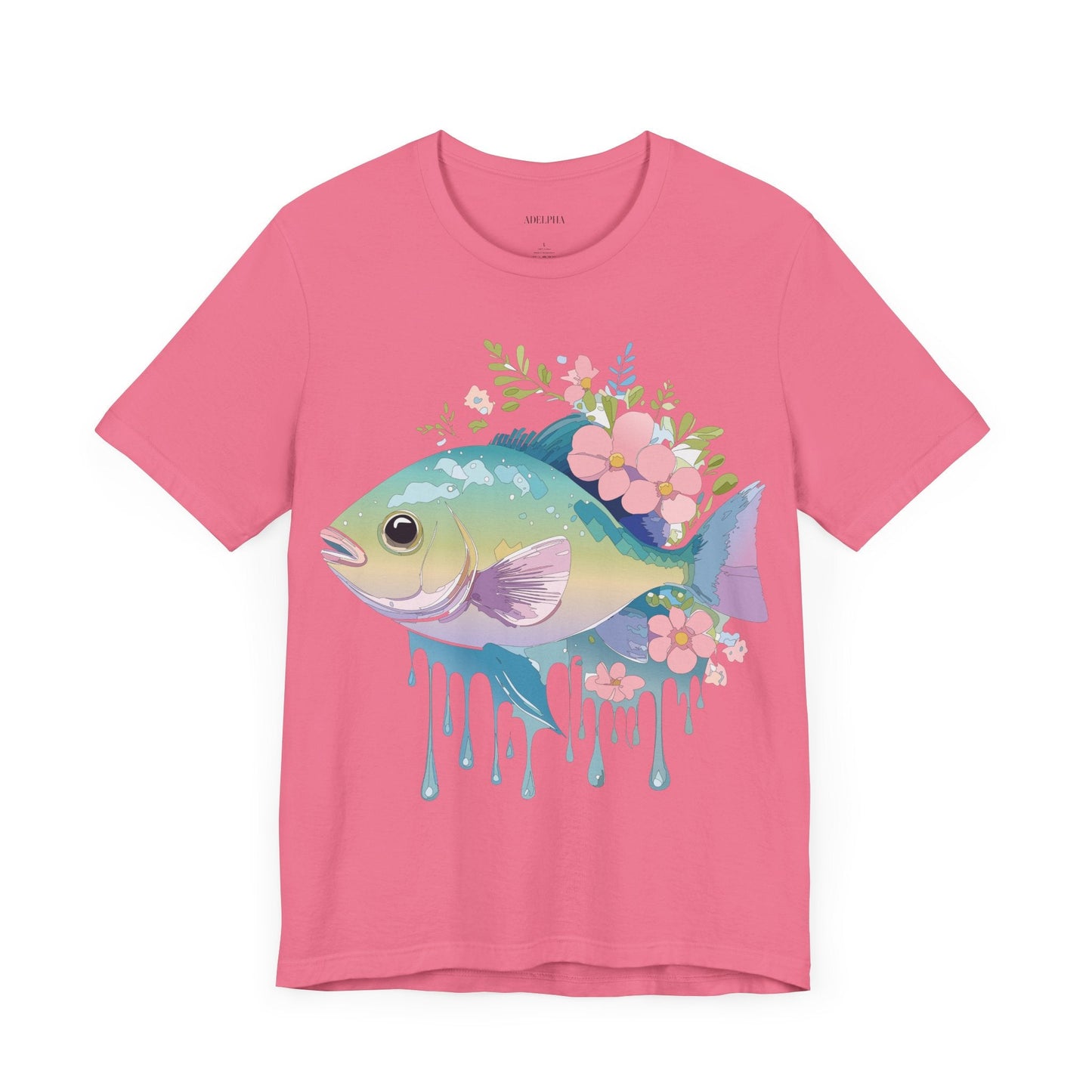 Fish Graphic Unisex 100 Cotton Vintage Artwork Tee 1