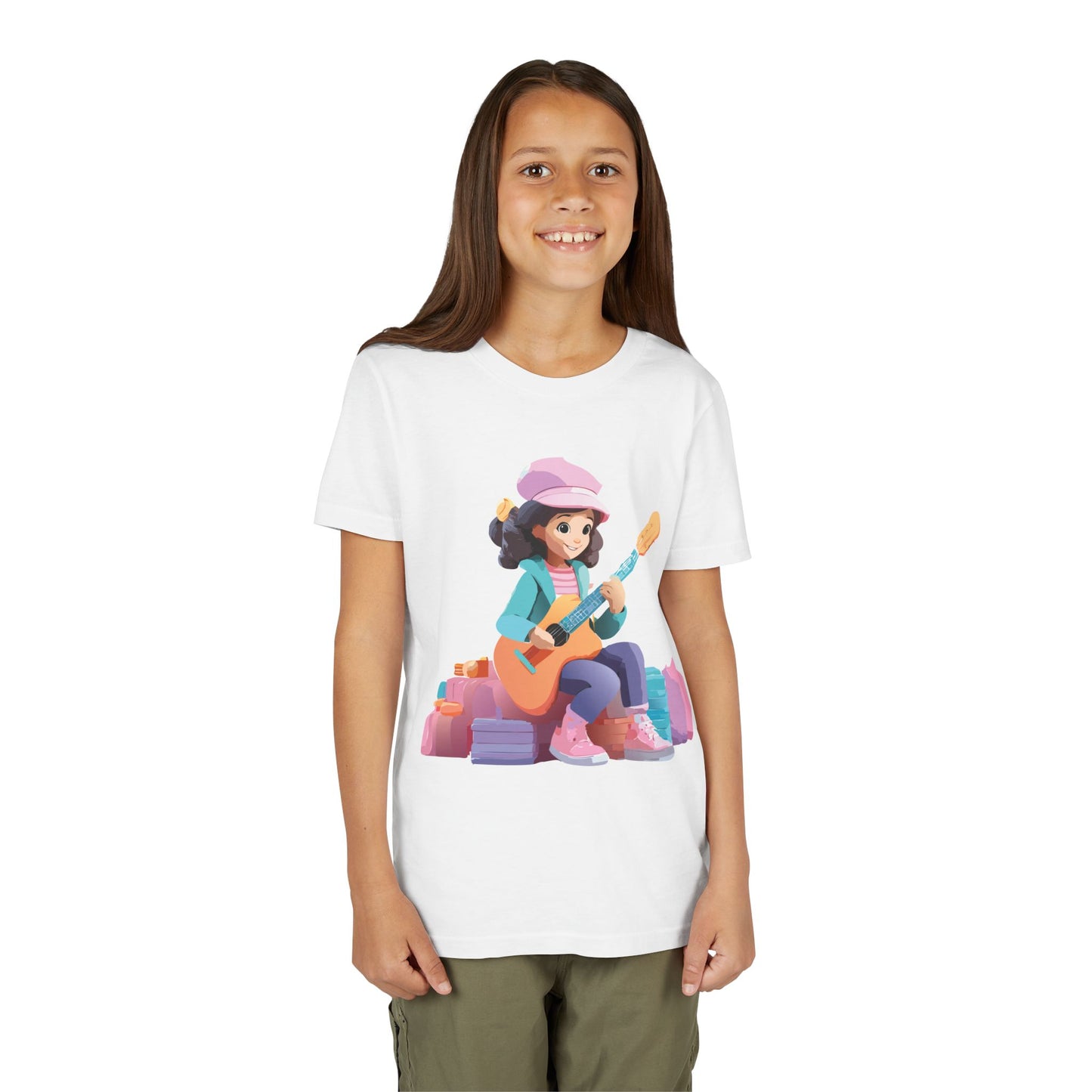 Camiseta gráfica de músico juvenil: perfecta para pequeños artistas y amantes de la música (de 9 a 14 años)