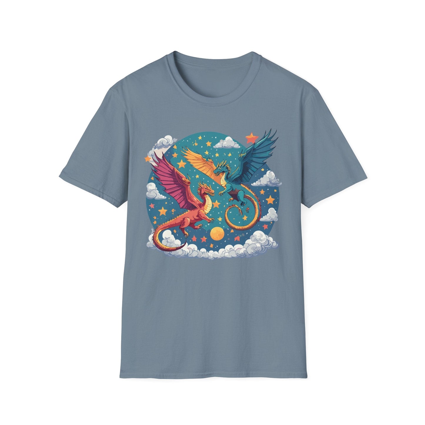 Dragon Graphic Unisex 100 Cotton Tee with Animal Artwork Design 18