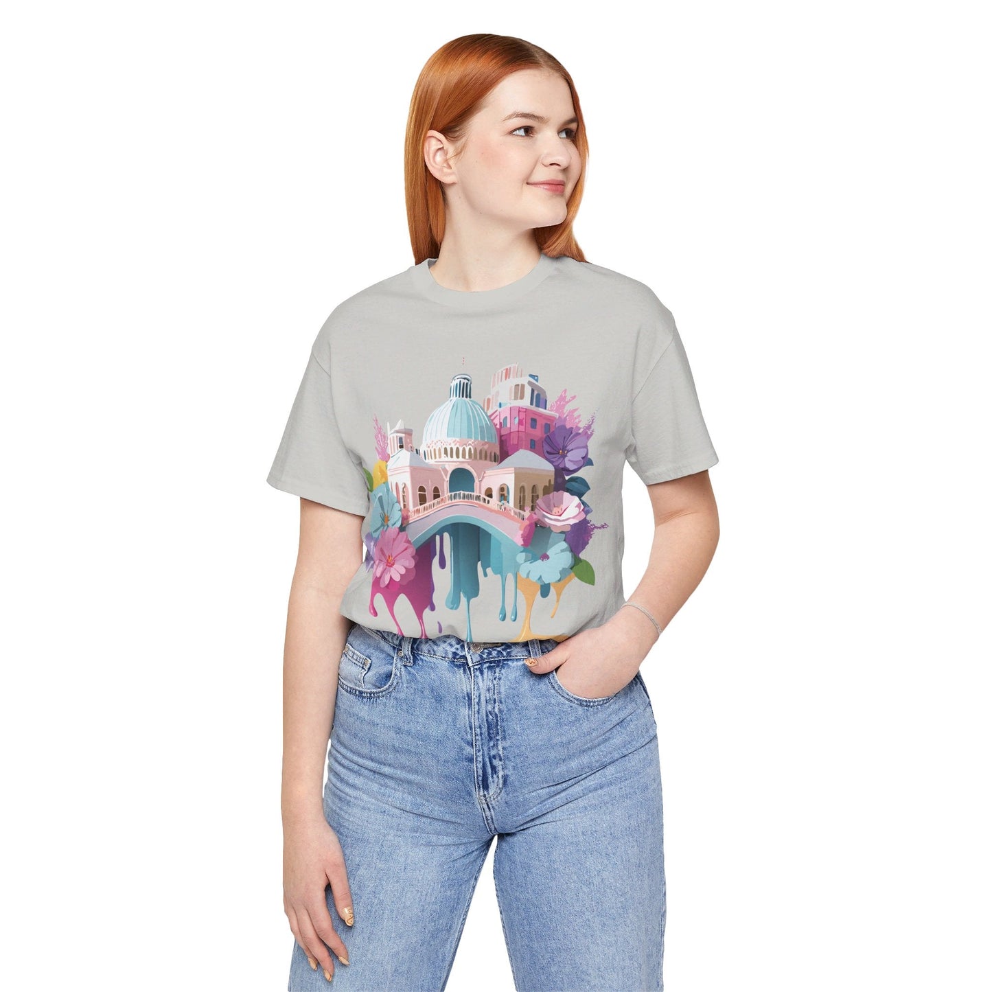 Venice Inspired Tourist Shirt Unisex Graphic Tee Adelpha Vintage Artwork Design Art
