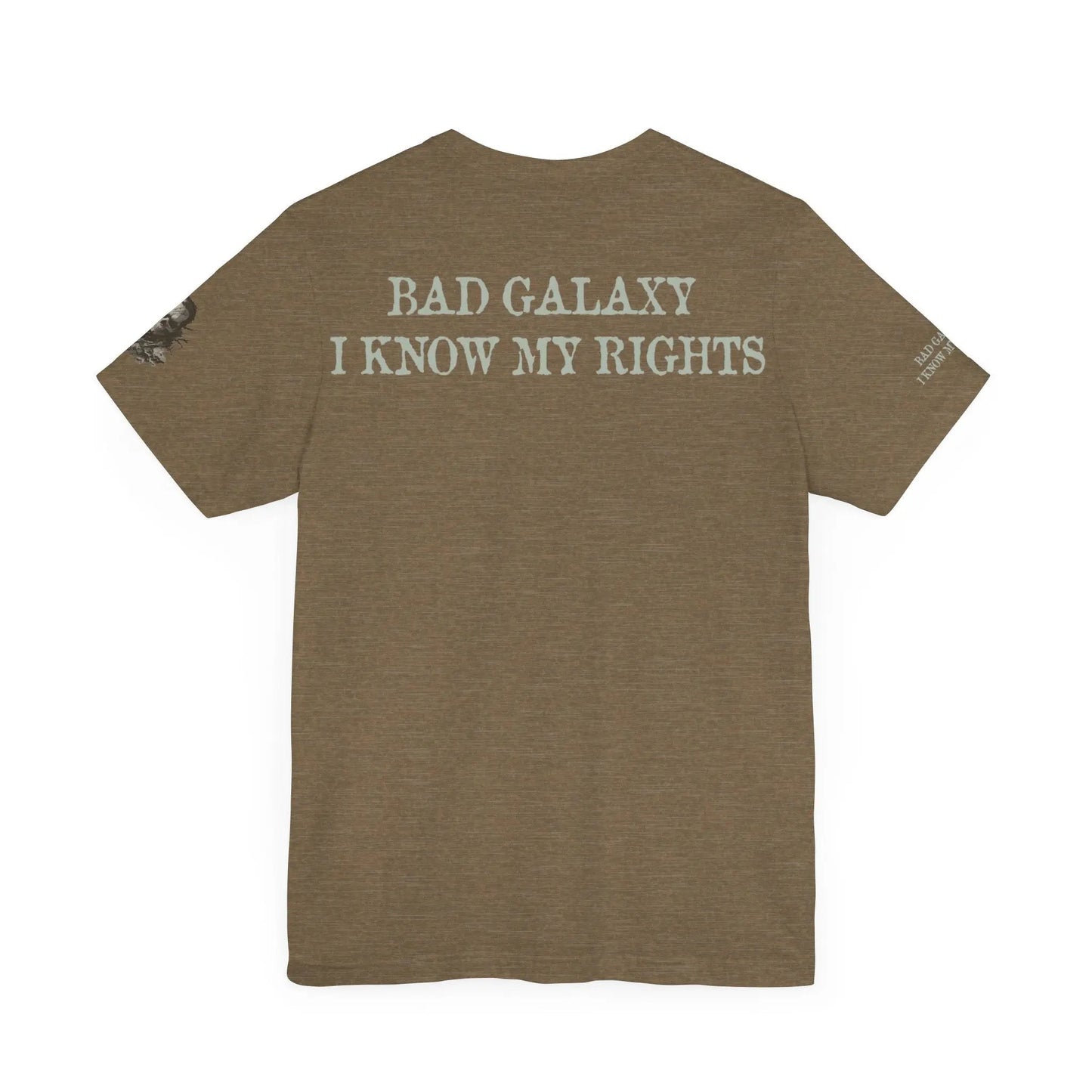 Bad Galaxy Skull T Shirt Made In USA 100 Percent Cotton Eco Friendly Inks Durable Stitching