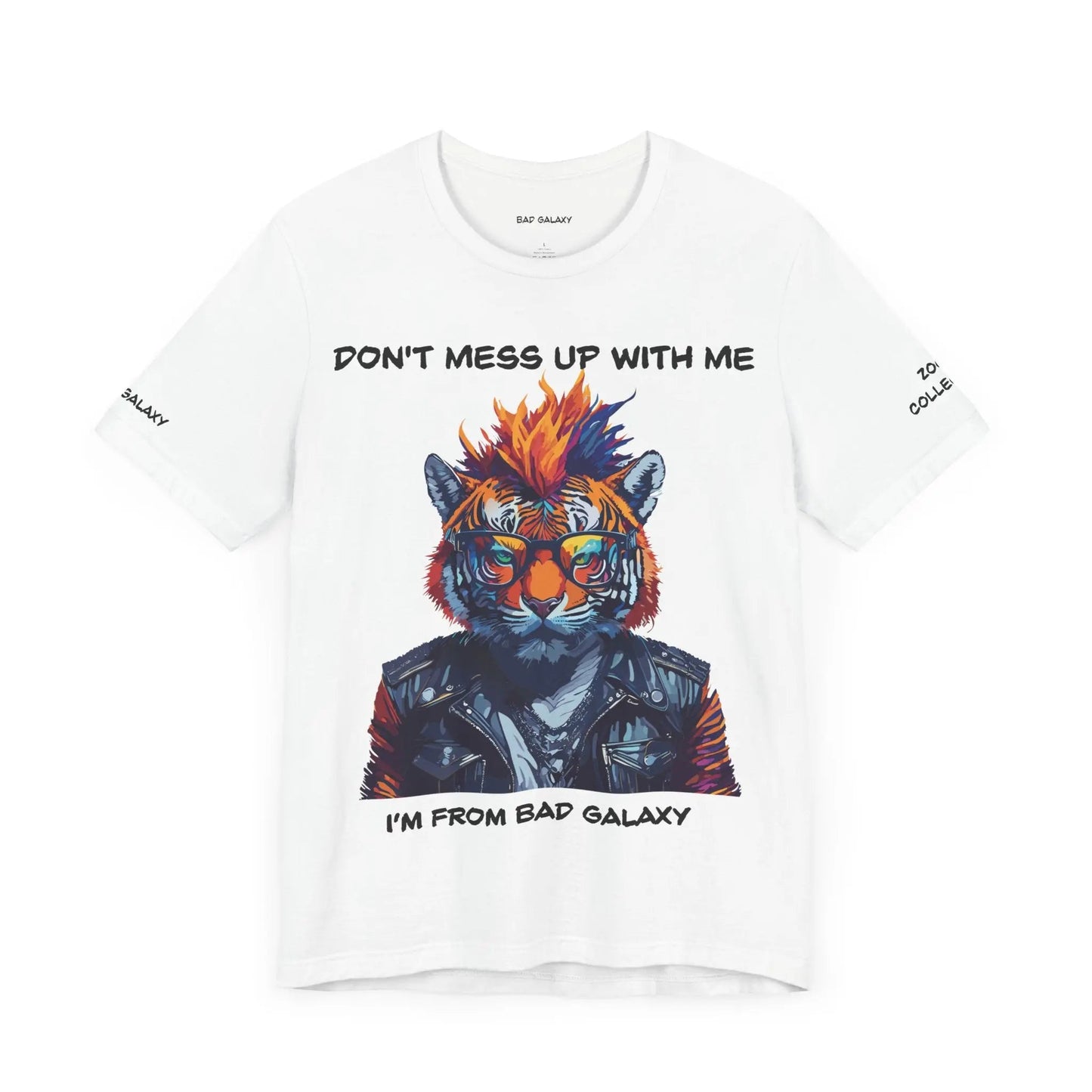 Bad Galaxy Animal T Shirt 100 Percent Cotton Eco Friendly Ink Made in USA Durable Stitching