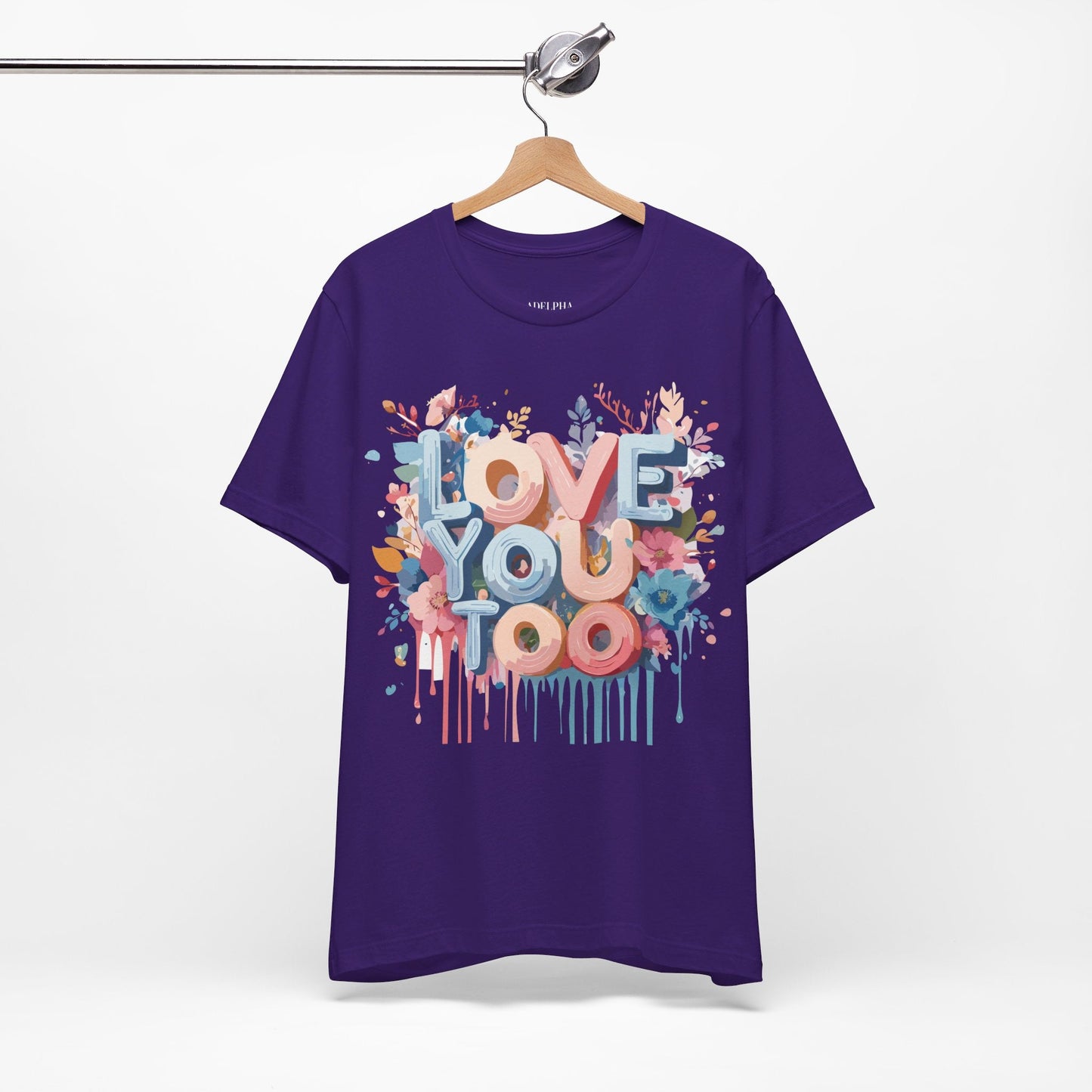 Valentine Graphic Tee Unisex Short Sleeve Art Design By Adelpha Vintage Inspired Tee