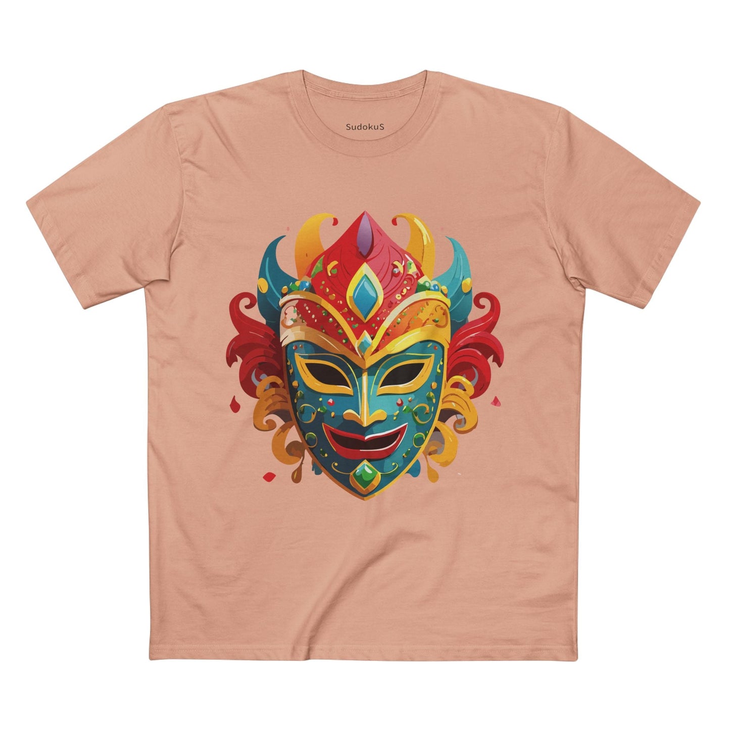 Mask Graphic Unisex 100 Cotton Staple Tee 22