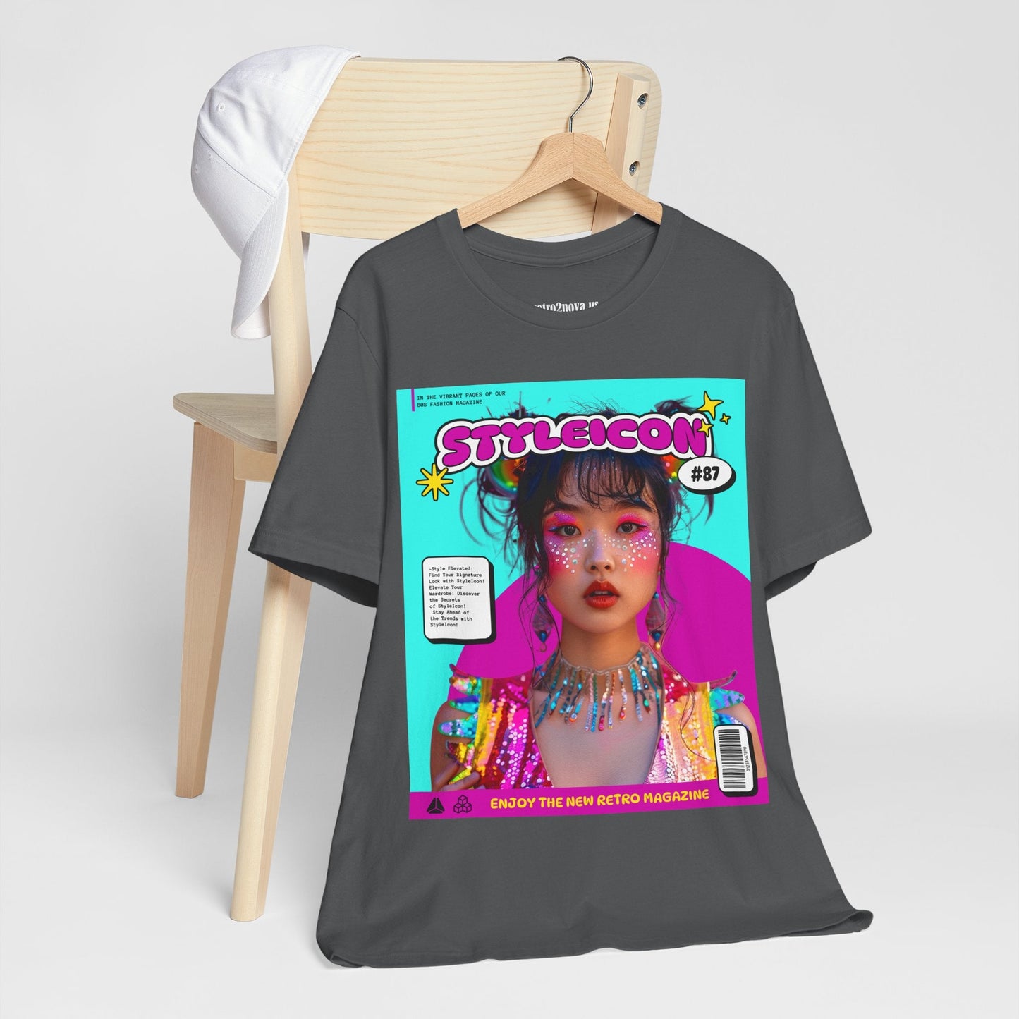 Magazine Cover Shirt Unisex Jersey Short Sleeve Tee Lightweight Breathable Fabric