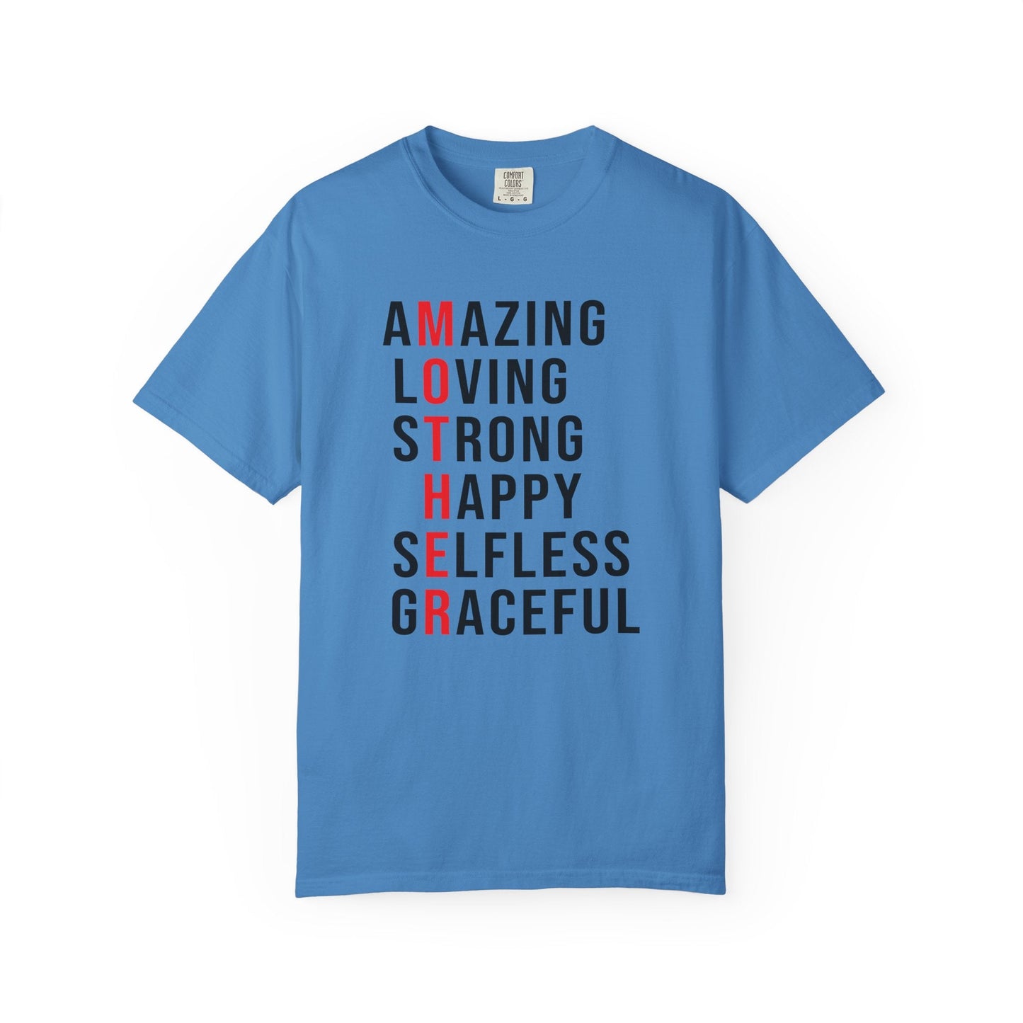 Mom T-shirt Mother's Day Mama Tee Unisex Comfort Colors Garment-Dyed Cotton h14