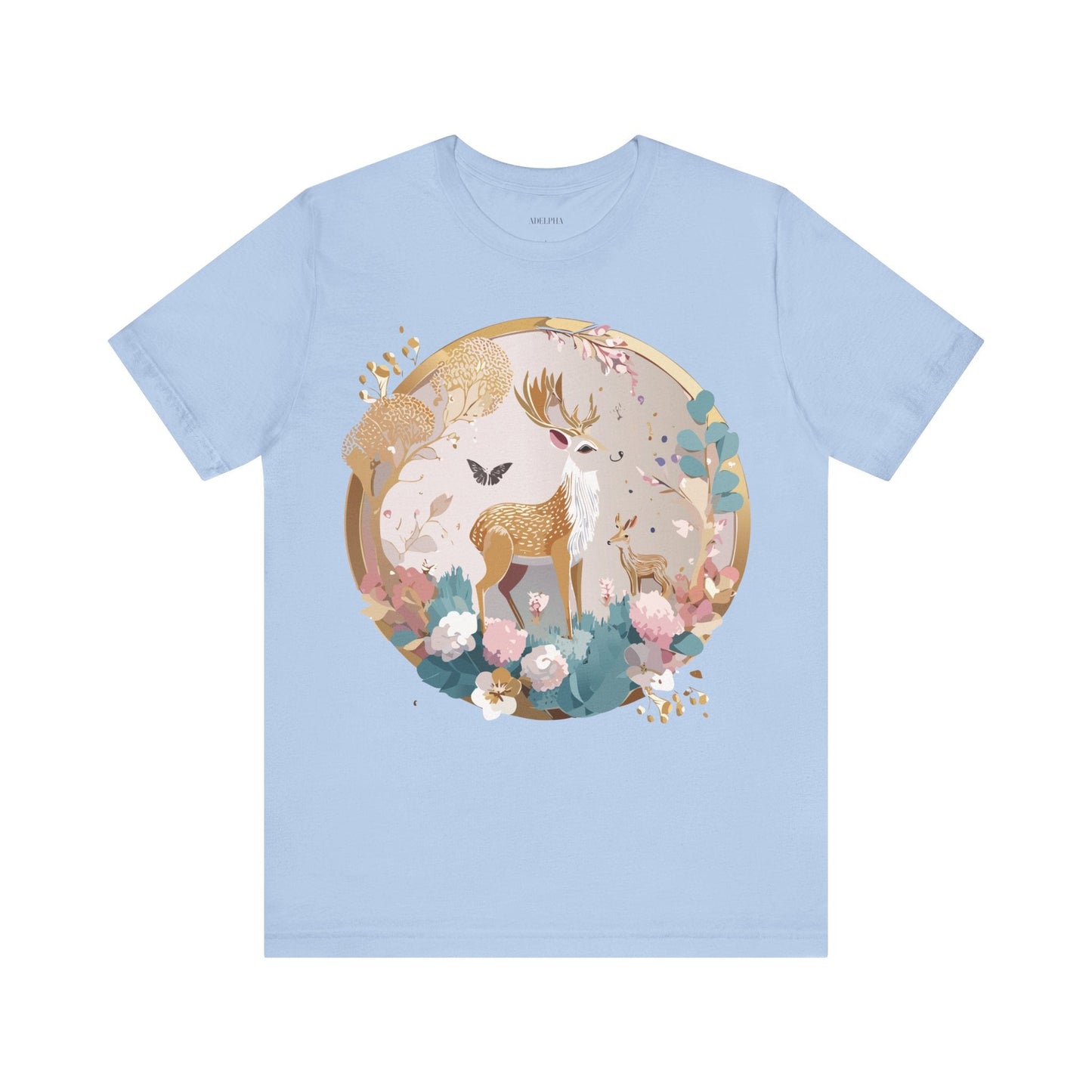 Medallion Graphic Unisex 100 Cotton Vintage Animal Medal Artwork Tee 13