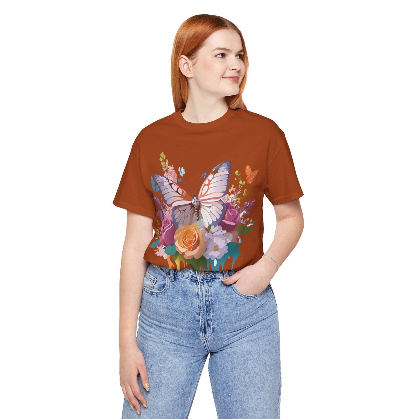 Adelpha Butterfly Graphic Tee Art Design Vintage Unisex Short Sleeve Shirt