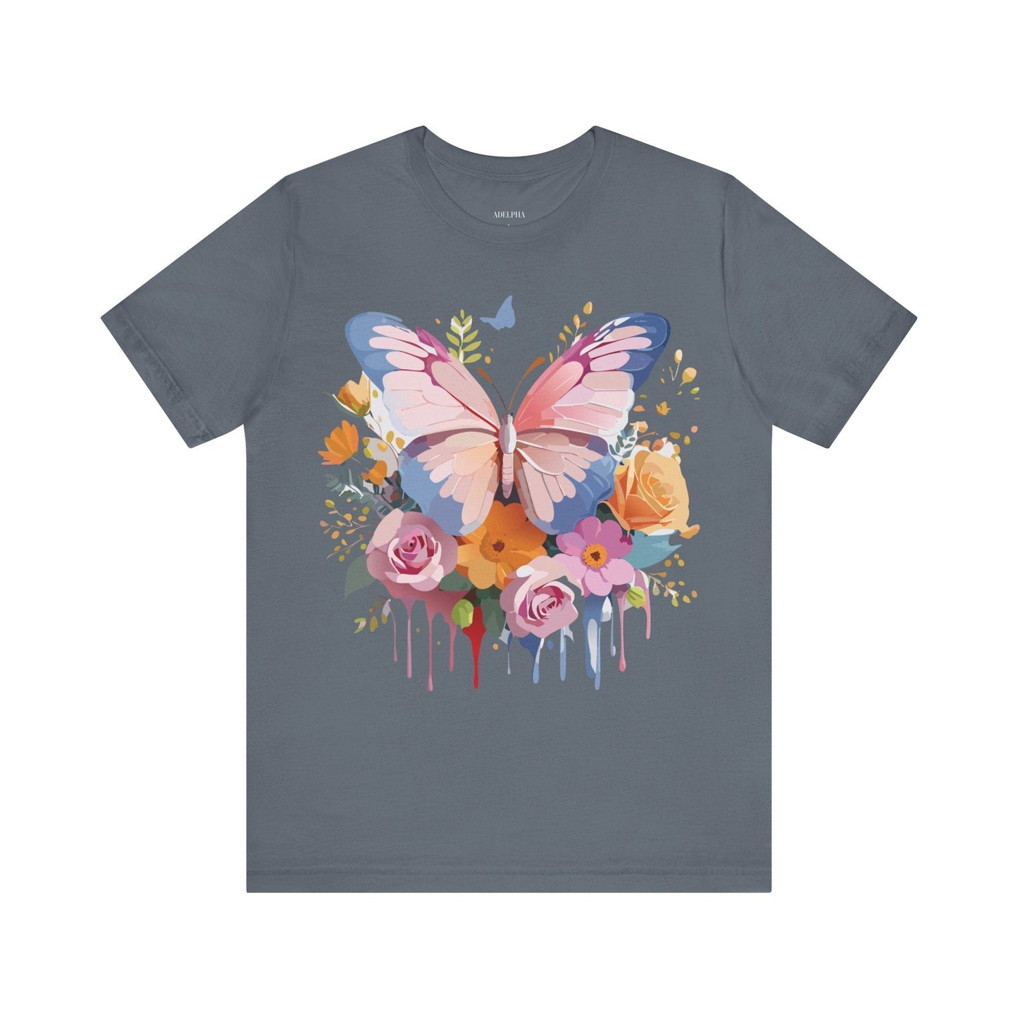 Butterfly Graphic Tee Unisex Short Sleeve Jersey Shirt By Adelpha