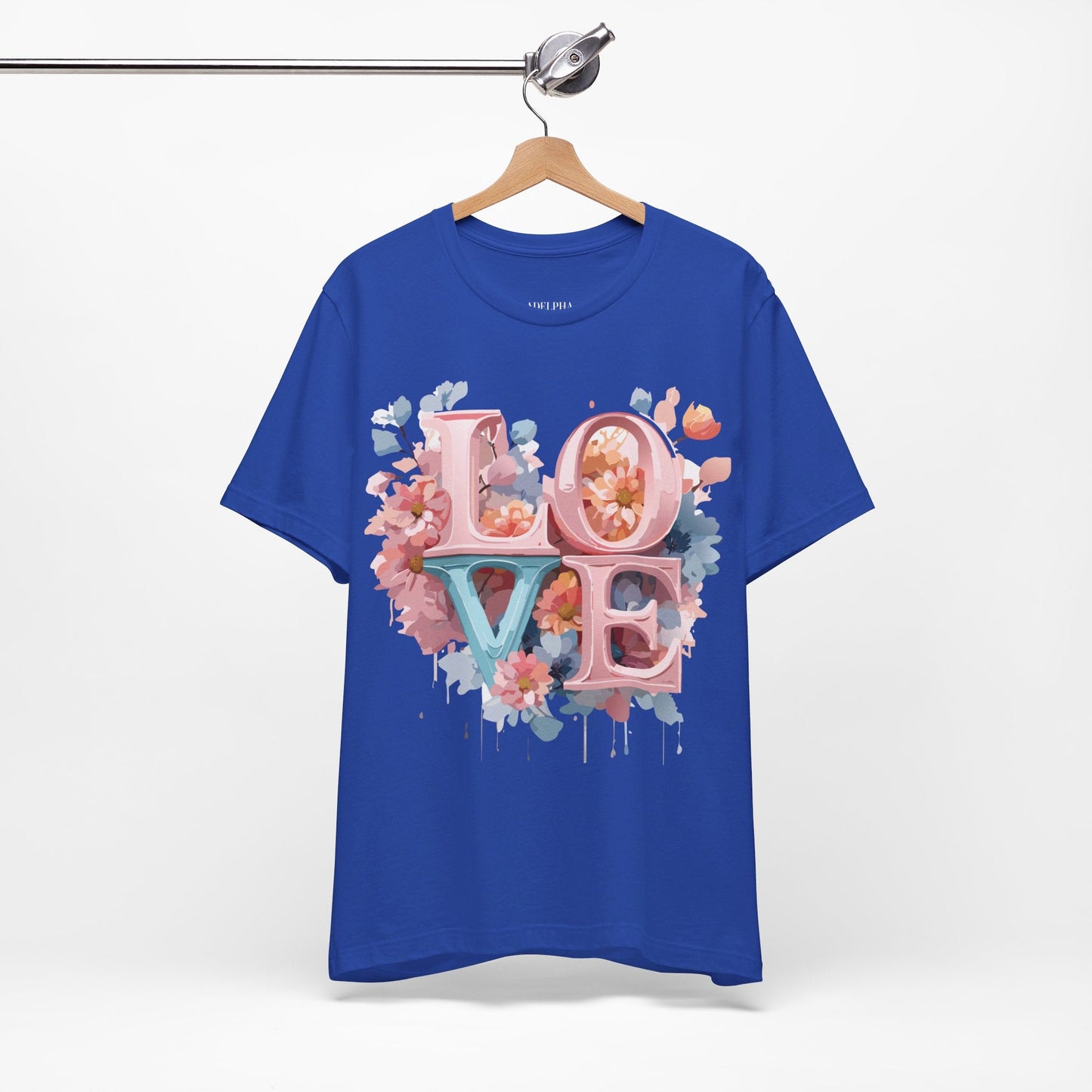 Valentine Graphic Tee Unisex Vintage Inspired Art Design Shirt Adelpha Premium Jersey Short Sleeve