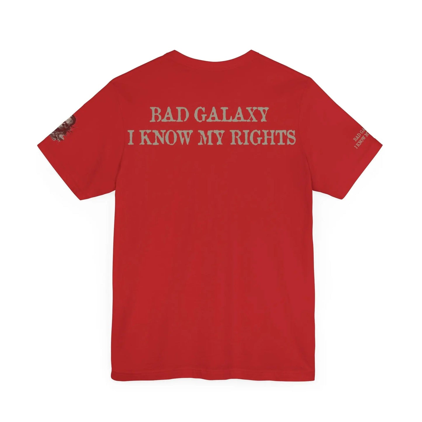 Bad Galaxy Skull T Shirt Made In USA 100 Percent Cotton Eco Friendly Inks Durable Stitching