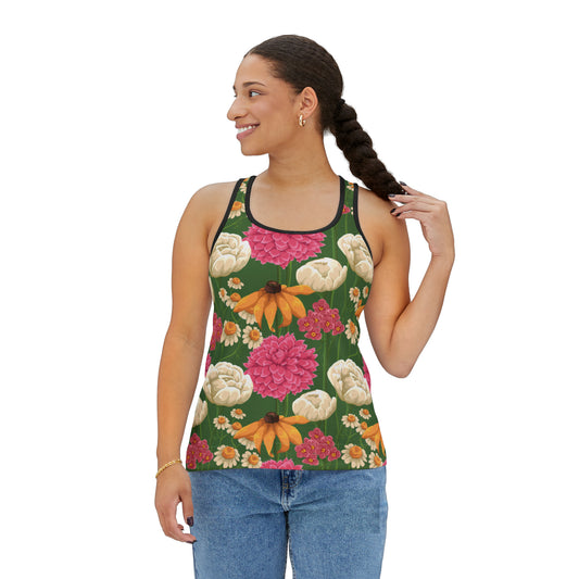 Camiseta de tirantes de verano con estampados florales