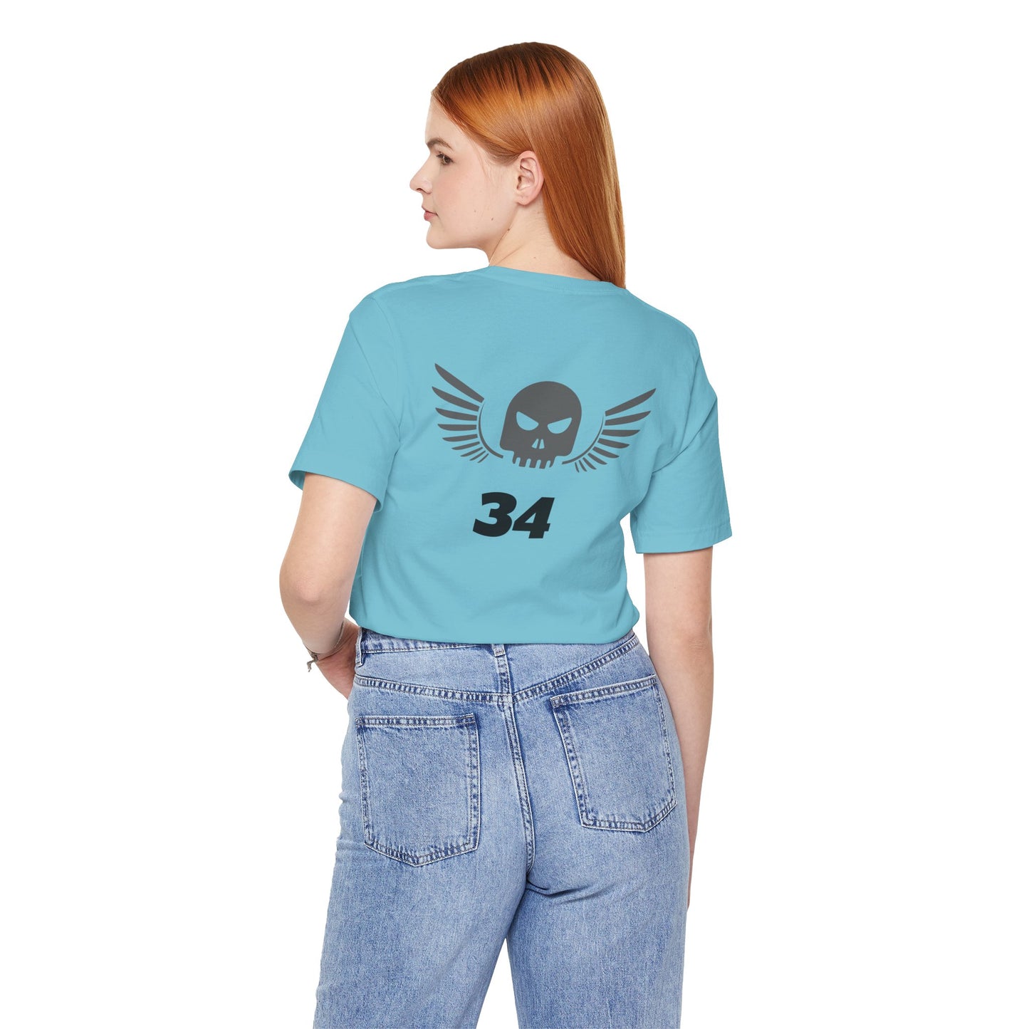 Unisex Cotton Tee Shirt with Skull