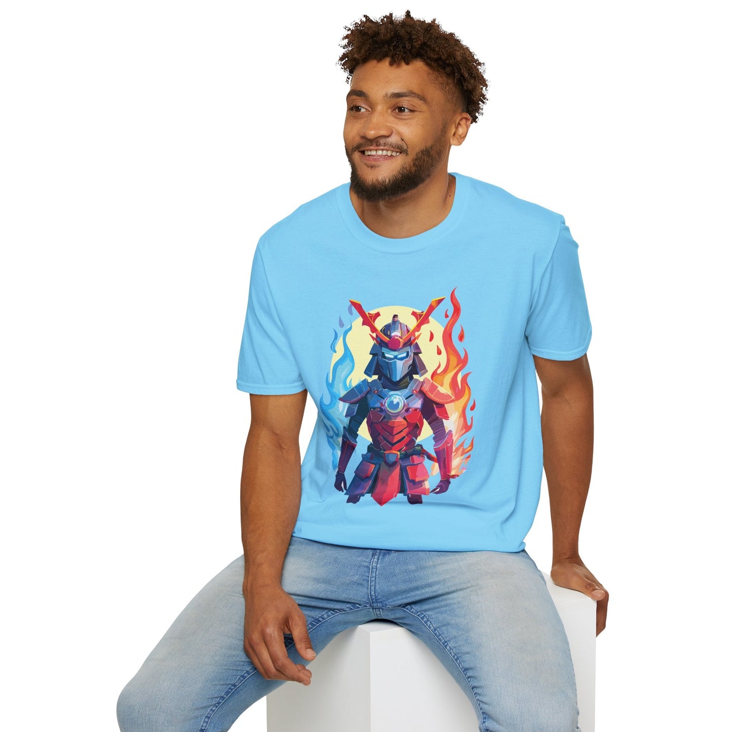 Samurai Shirt Unisex T Shirt Softstyle Ring Spun Cotton Gildan 64000 100 Percent Cotton Tee
