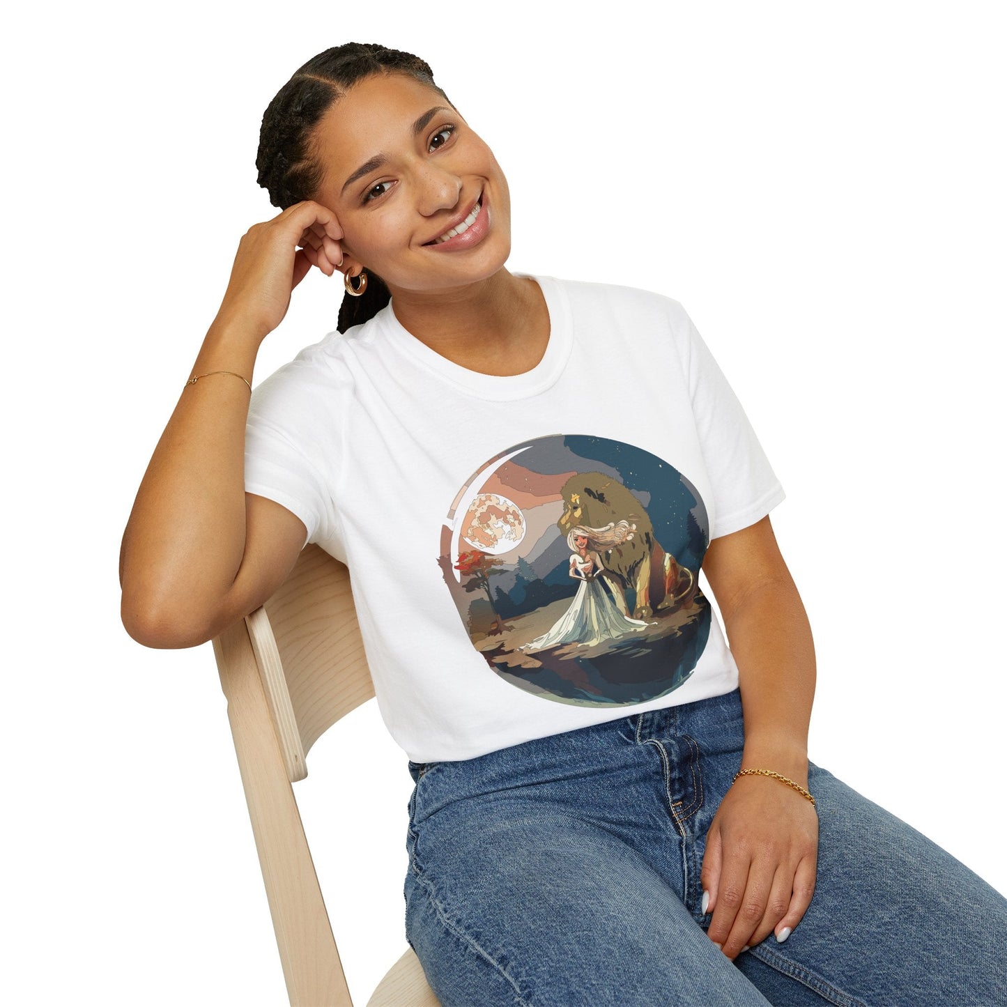 Womens Graphic T Shirt Art Design Unisex Softstyle 64000 Gildan Short Sleeve Tee