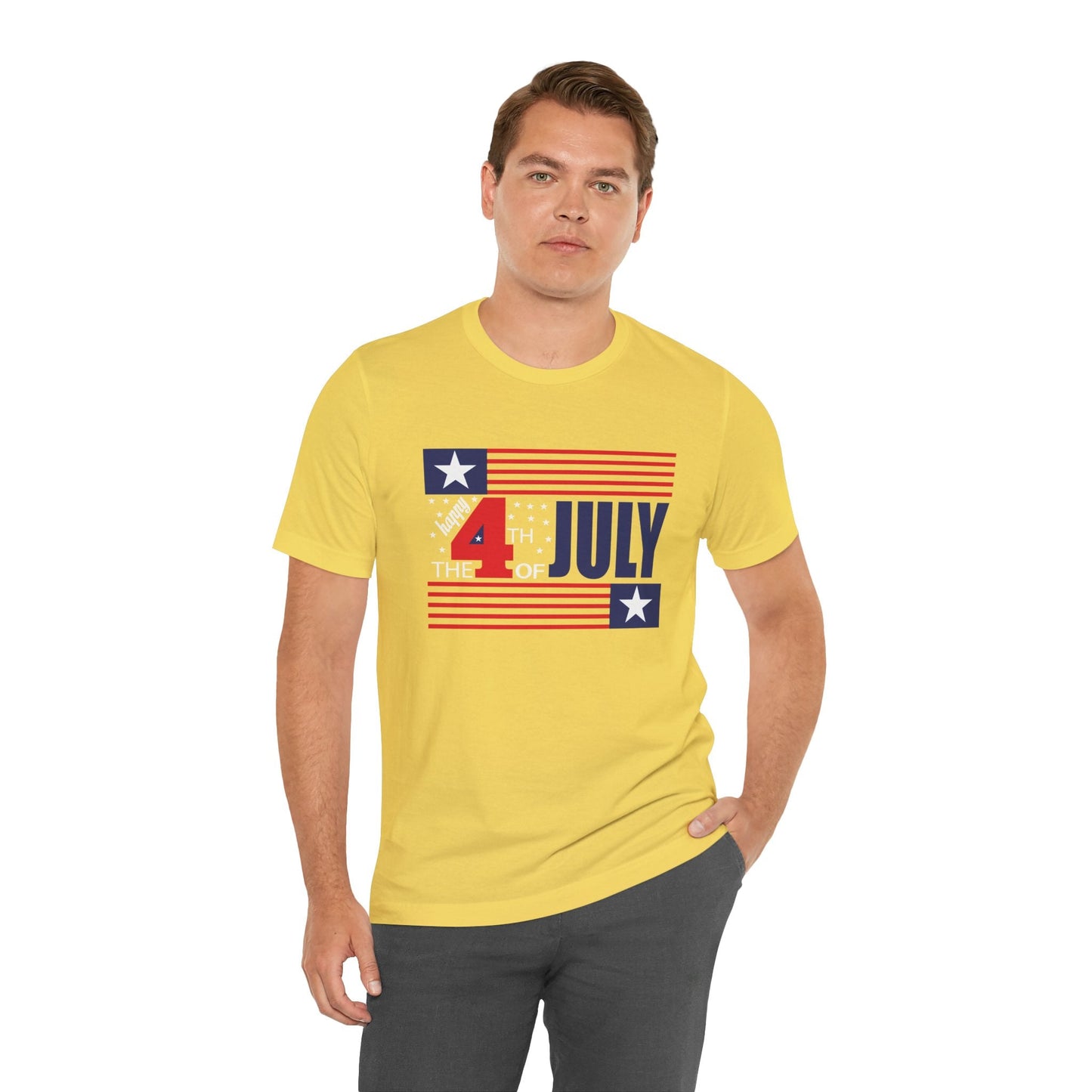 4th of July Flag Independence Day Graphic Unisex Cotton T-Shirt 014