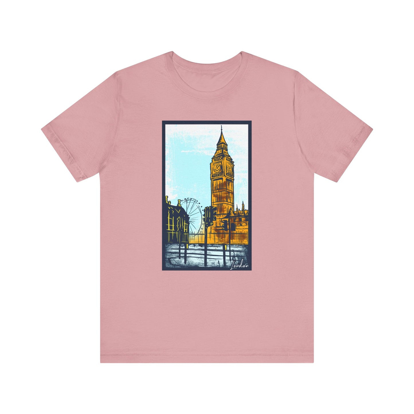 Retro Poster London Graphic Design Tee, London Shirt, Vintage Tees, Art Design T-Shirt, Graphic Tee, Retro Art Shirts