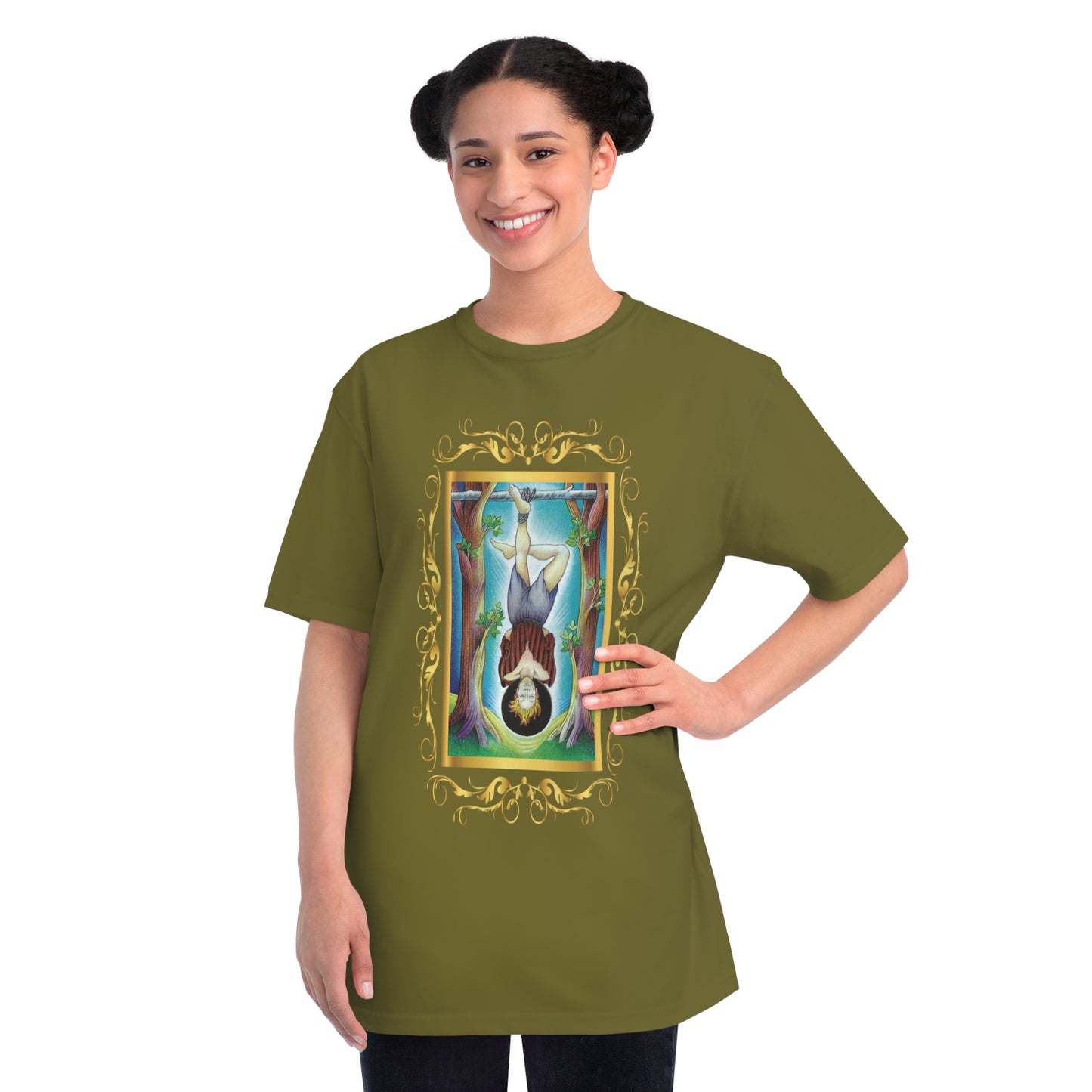 T-Shirt aus Bio-Baumwolle, Unisex, mit Tarotkarten