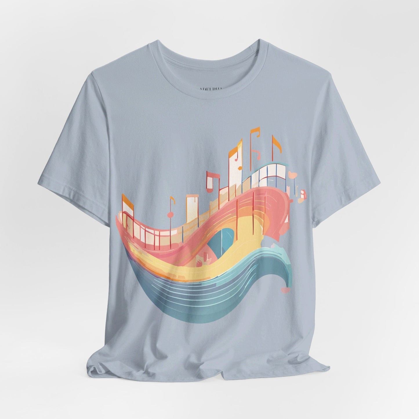 Adelpha Music T Shirt Unisex Graphic Tee Vintage Art Design Jersey Short Sleeve Premium