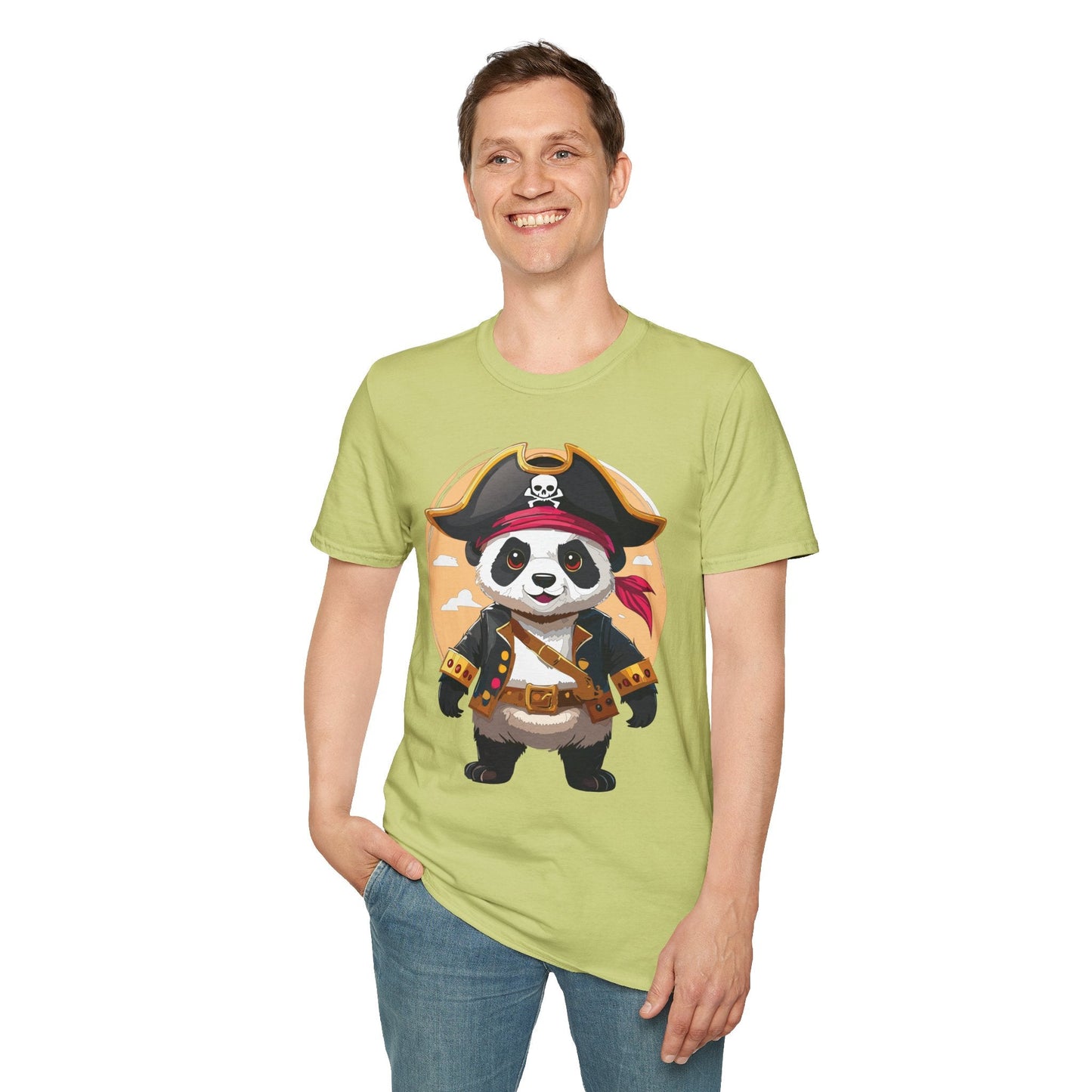 Panda Shirt Unisex T Shirt With Panda Animal Tee Animals Gildan Softstyle 64000 Cotton