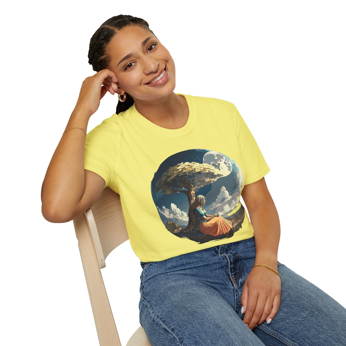 Unisex Graphic T Shirt Art Design Tee Softstyle 64000 Ring Spun Cotton Comfortable