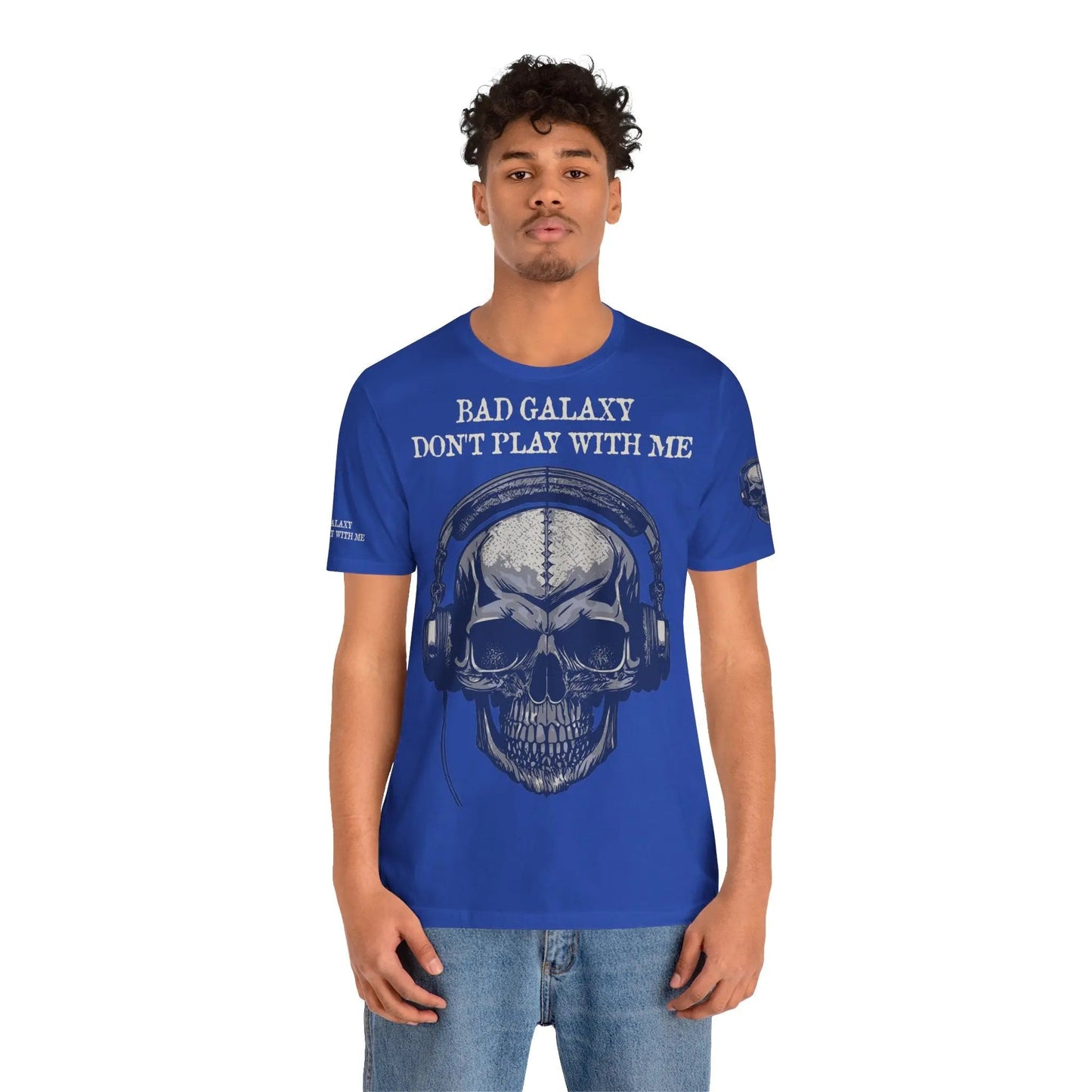 Skull T Shirt From Bad Galaxy 100 Percent Cotton Eco Friendly Made In USA With Durable Stitching