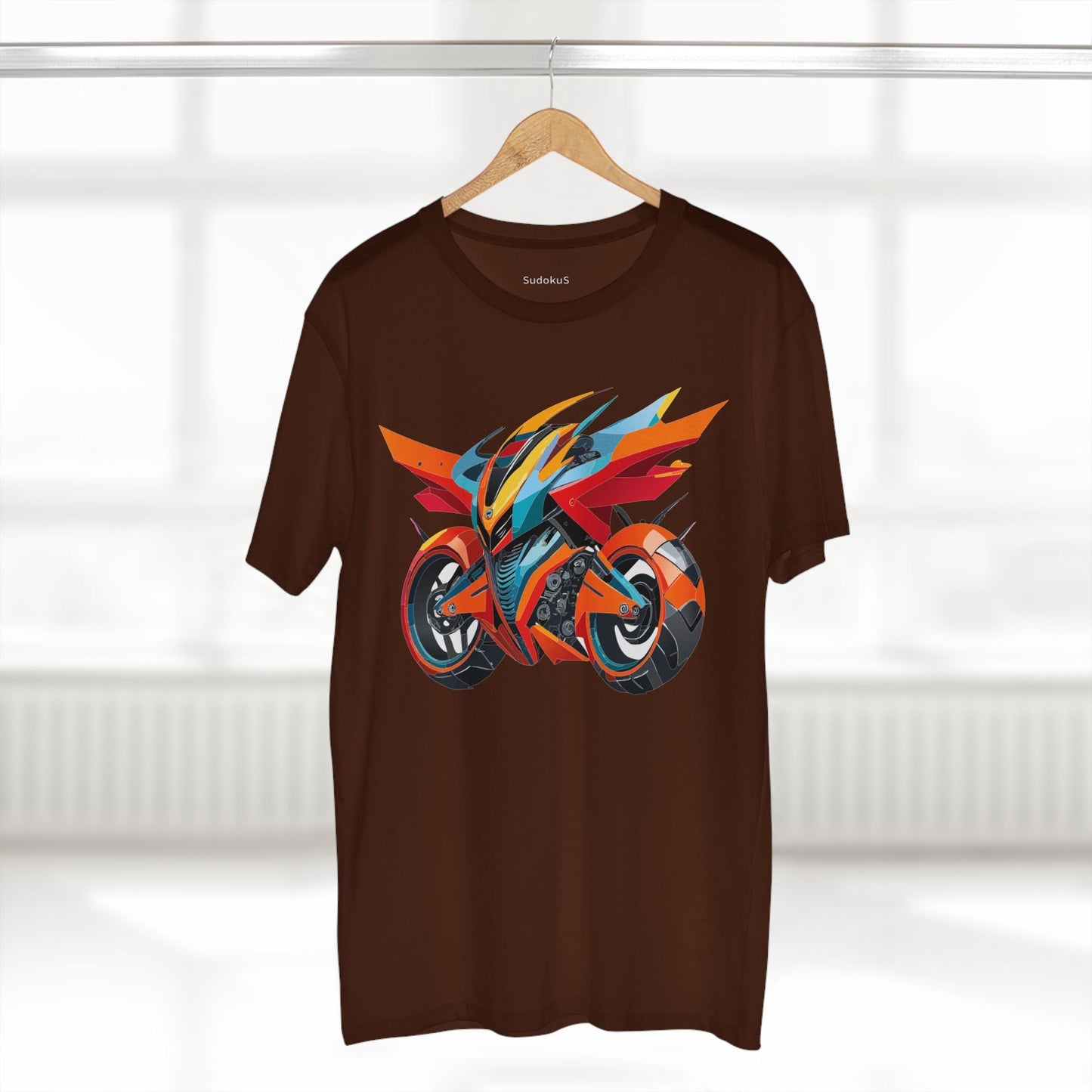 Moto Bike Graphic Unisex 100 Cotton Staple Tee 1