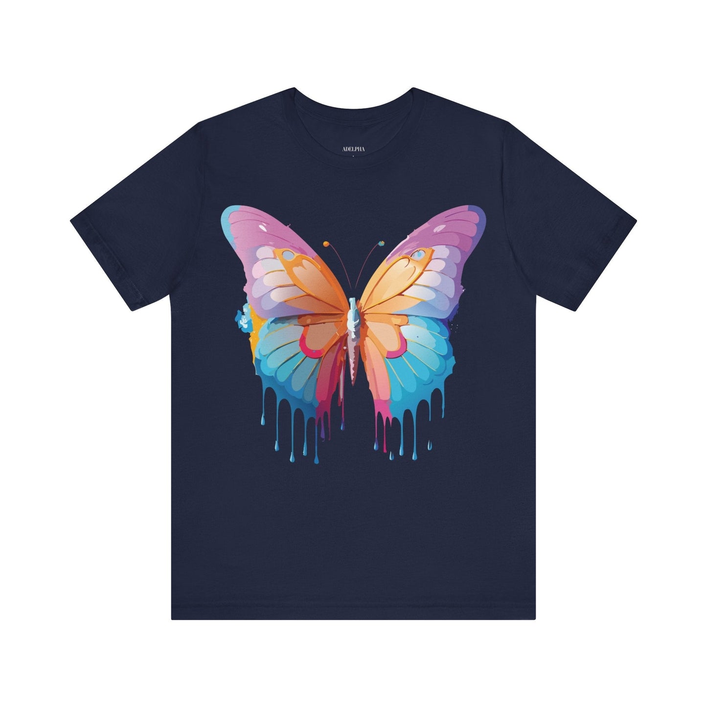 Butterfly Graphic Unisex 100 Cotton Lightweight Vintage Design Jersey Tee 90