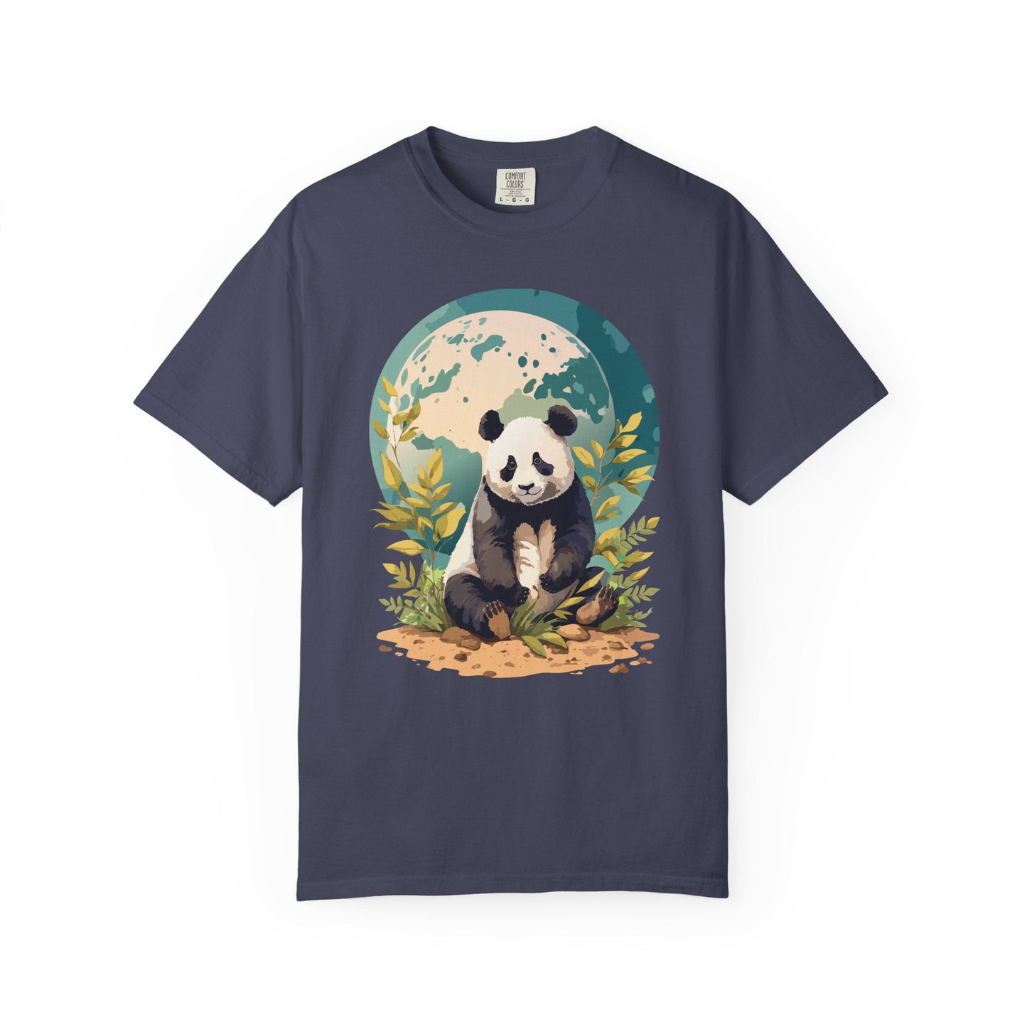 Panda Portrait Graphic T-Shirt Unisex Cotton Floral Animal Art Tee pp6