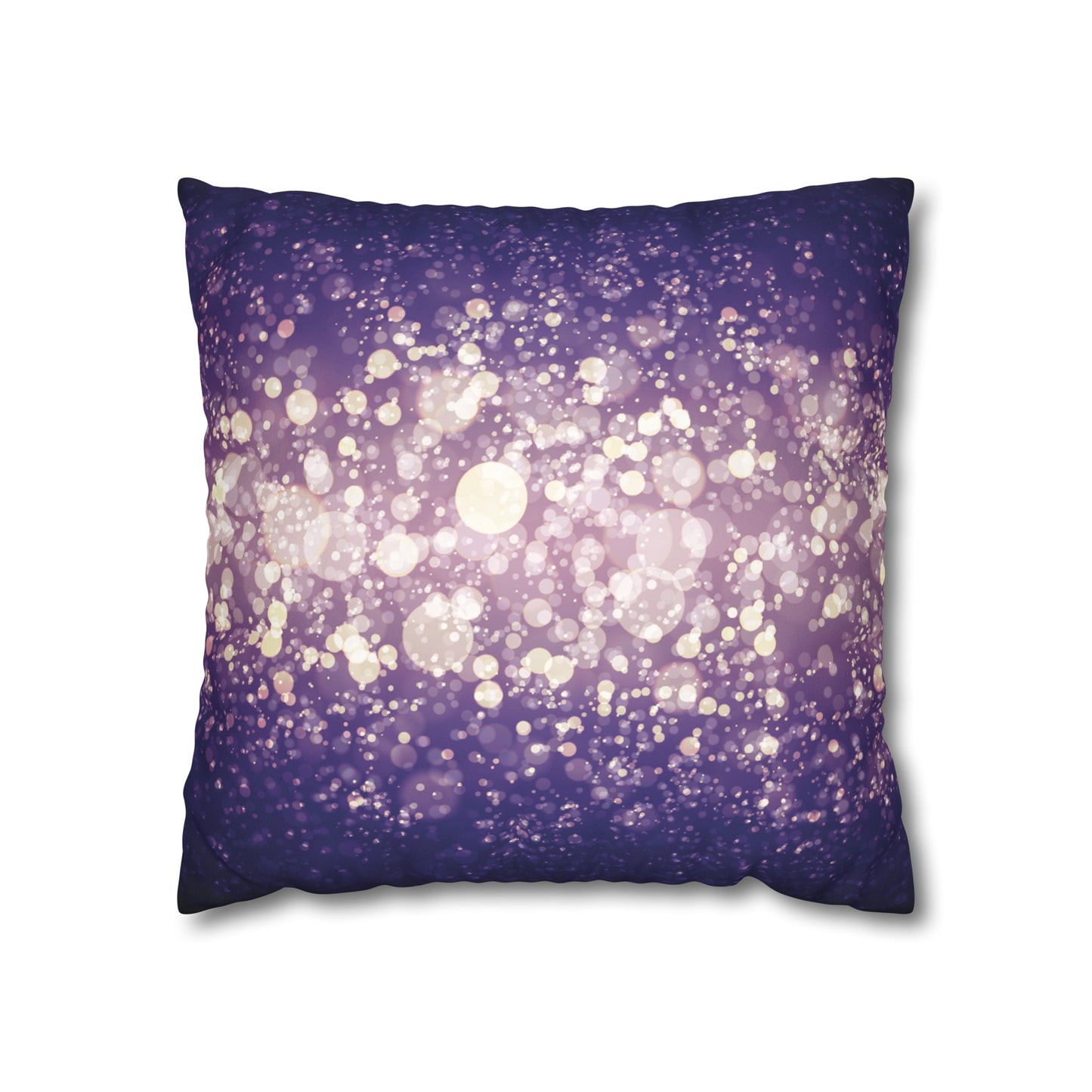 Faux Suede Pillowcase with Abstract print