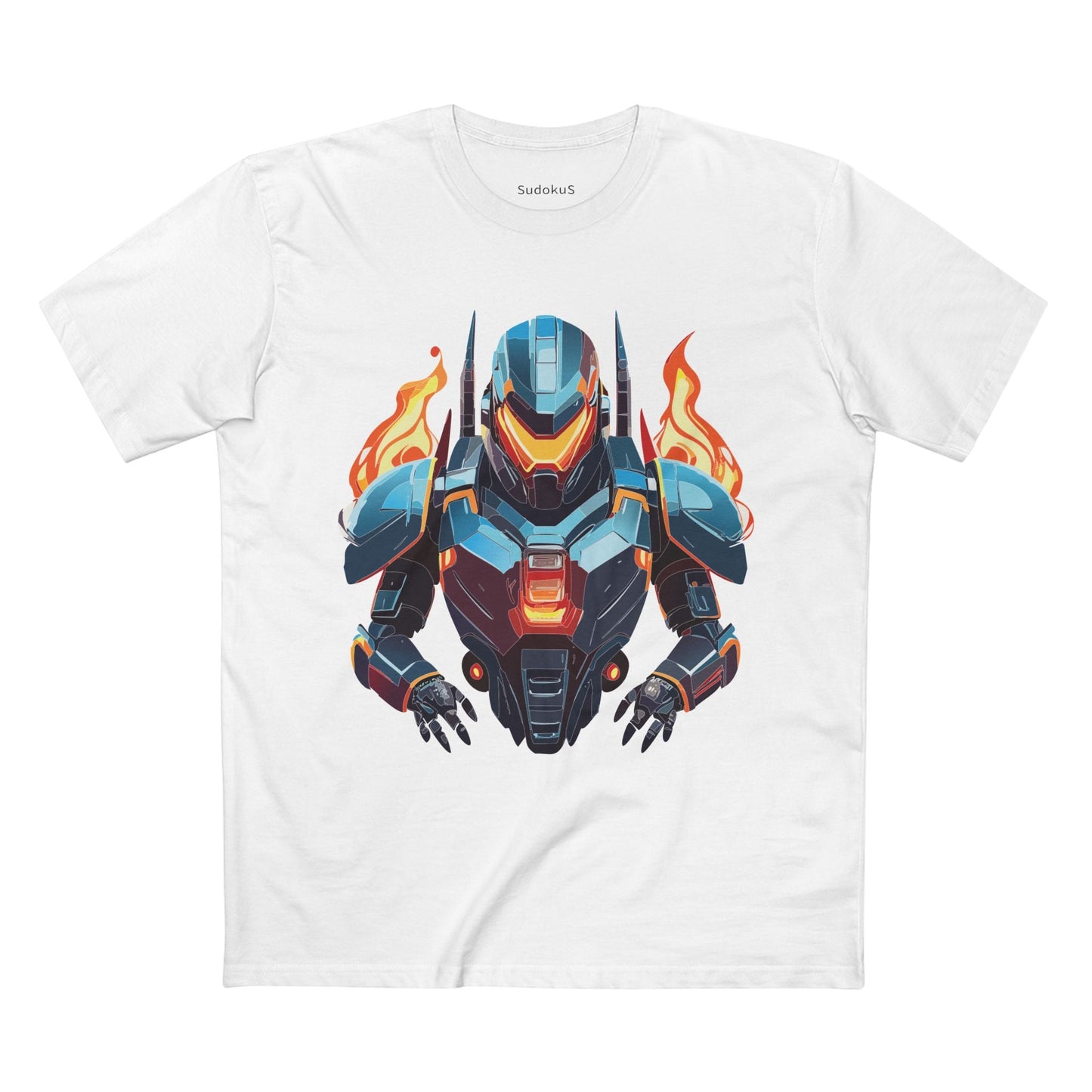 Cyborg Robot Graphic Unisex 100 Cotton Staple Tee 20