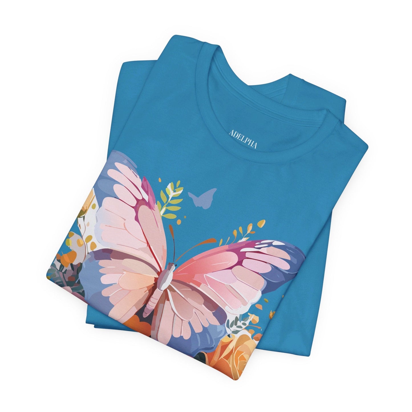 Butterfly Graphic Tee Unisex Short Sleeve Jersey Shirt By Adelpha