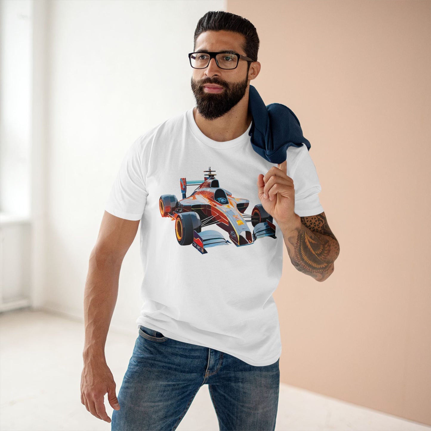 Car Graphic Unisex 100 Cotton Staple Tee 9