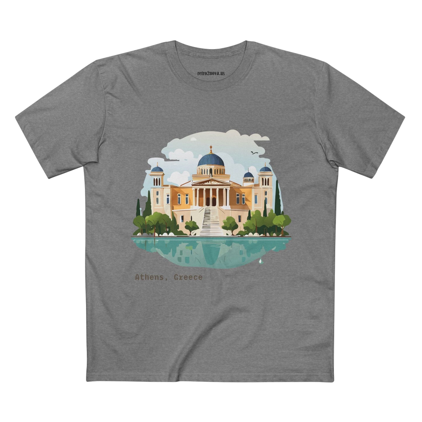 Greece Travel Shirt Unisex Tourist Tee Premium Cotton With Original Art Design Retro2Nova