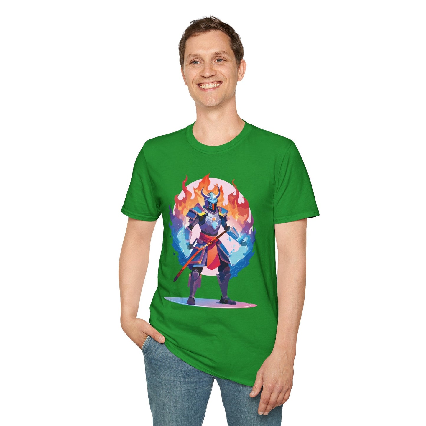 Samurai Shirt Unisex Gildan Softstyle 64000 Tee 100 Percent Cotton Comfortable Tee
