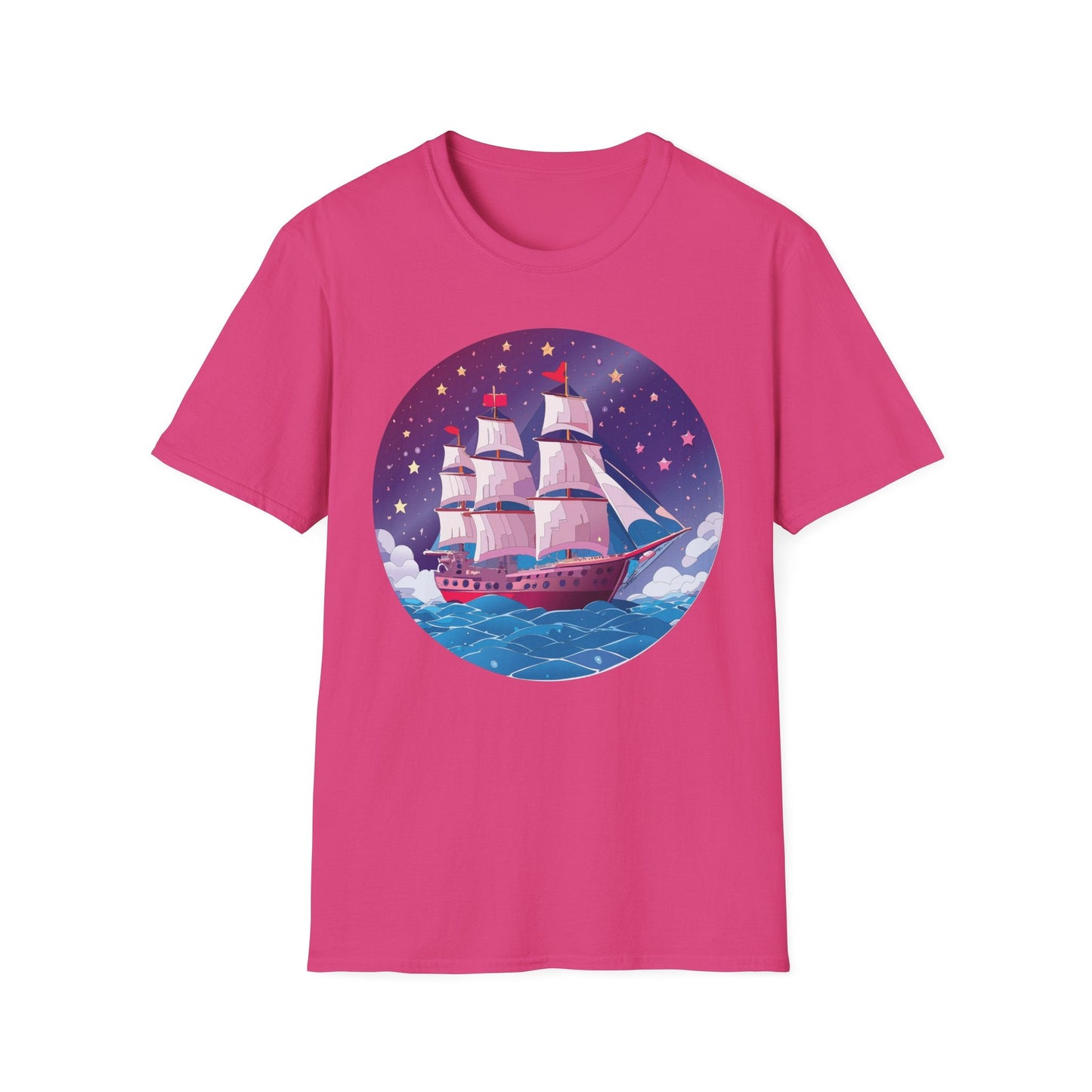 Ship T Shirts Frigate Vessel Tee Unisex Softstyle 64000 Gildan Ring Spun Cotton T Shirt