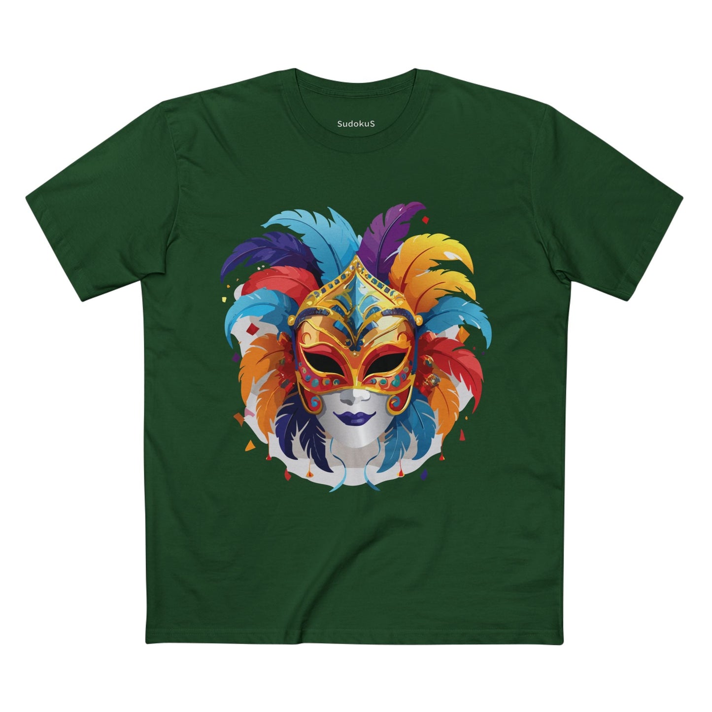 Mask Graphic Unisex 100 Cotton Staple Tee 11