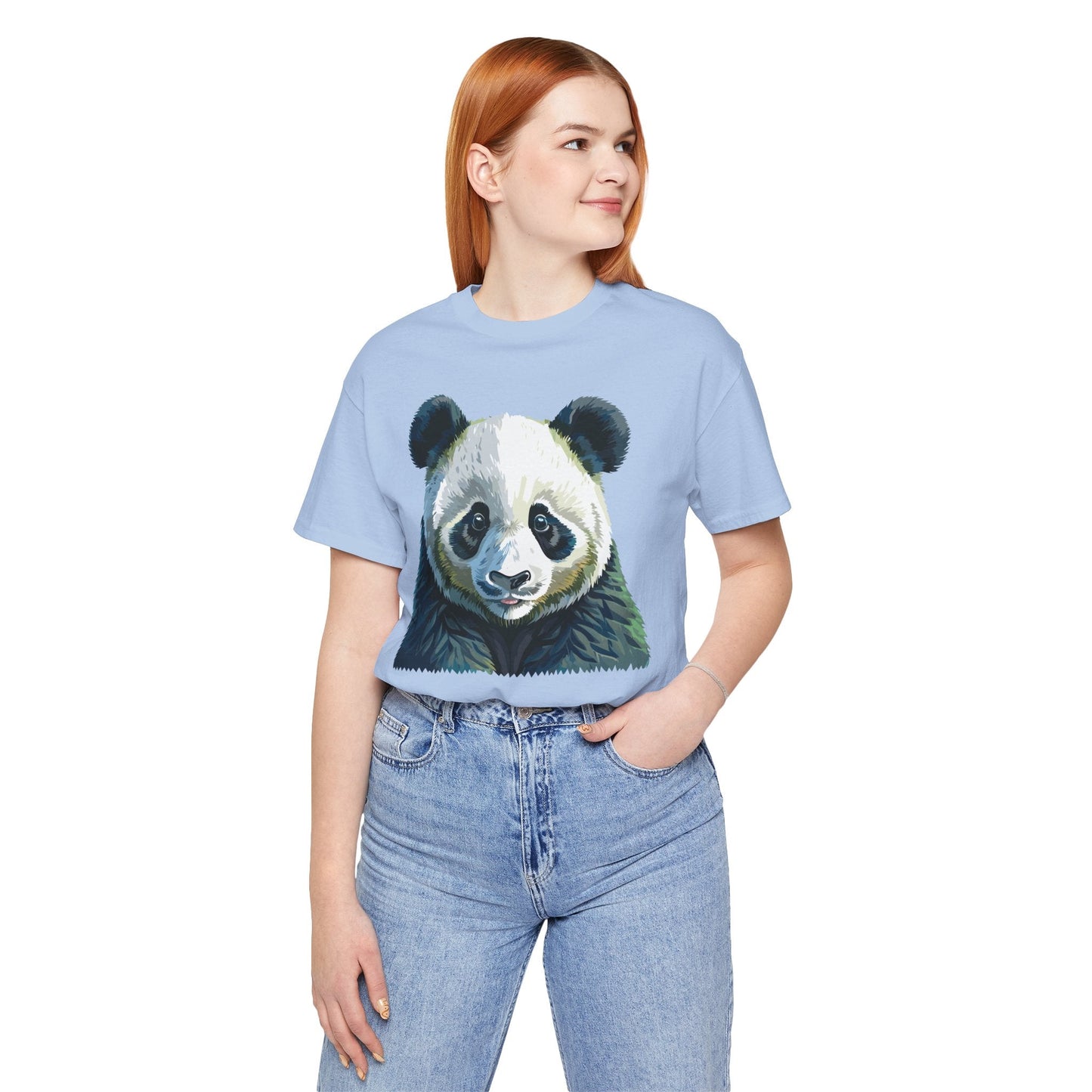 Unisex Animal Graphic Tee Shirt With Wild Animals Art Design Gildan Softstyle 64000