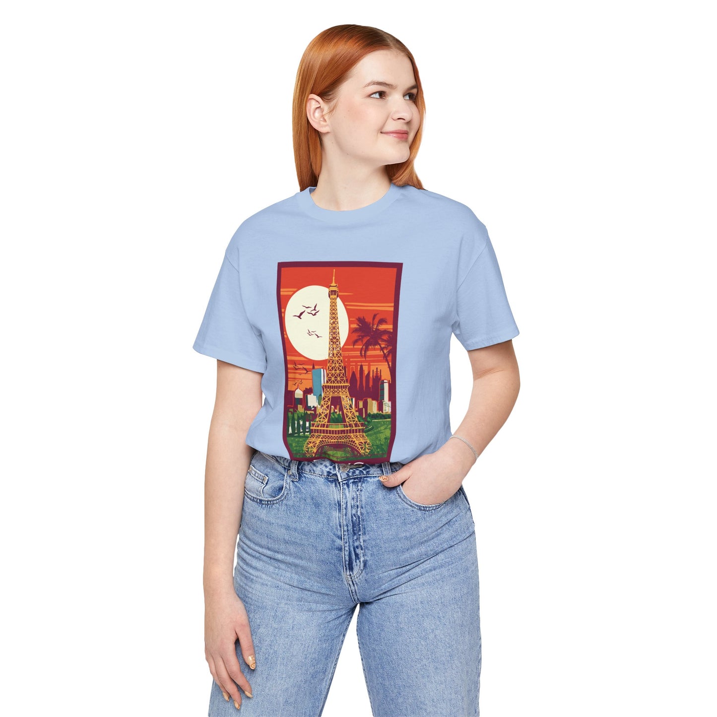 Retro Poster Paris Graphic Design Tee, Paris Shirt, Vintage Tees, Art Design T-Shirt, Graphic Tee, Retro Art Shirts