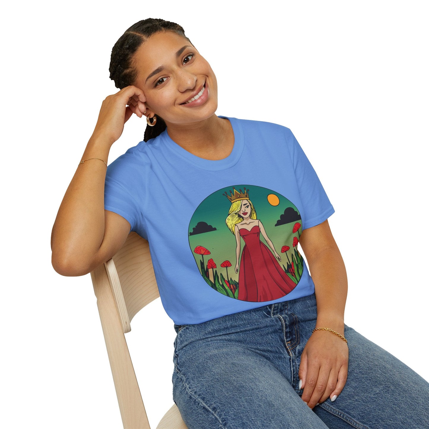 Womens Graphic T Shirt Art Design Tee Unisex Softstyle 64000 Ring Spun Cotton Daily Wear