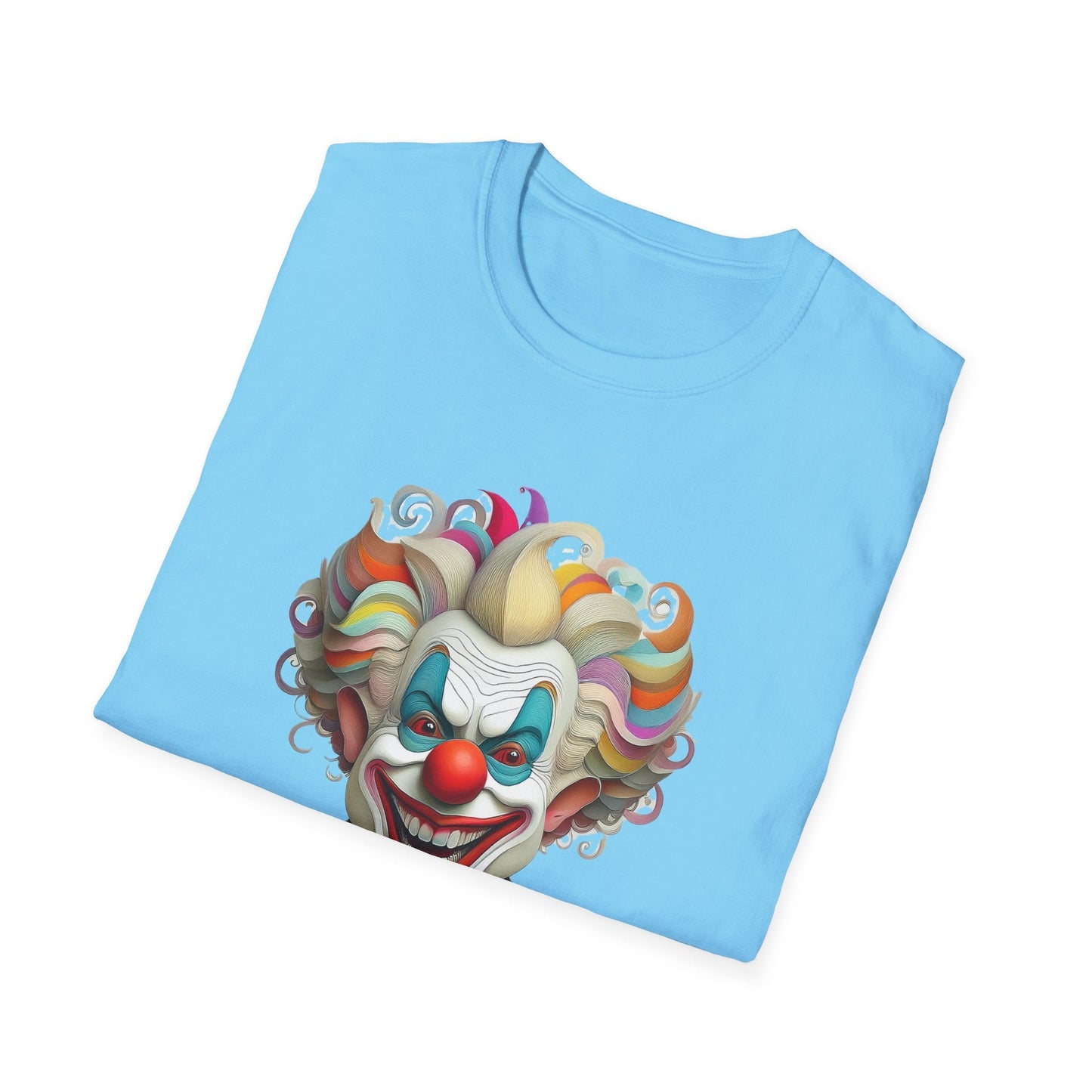 Clown Shirt Unisex T Shirt With Funny Man Circus Motif And Scary Man Design Graphic Print