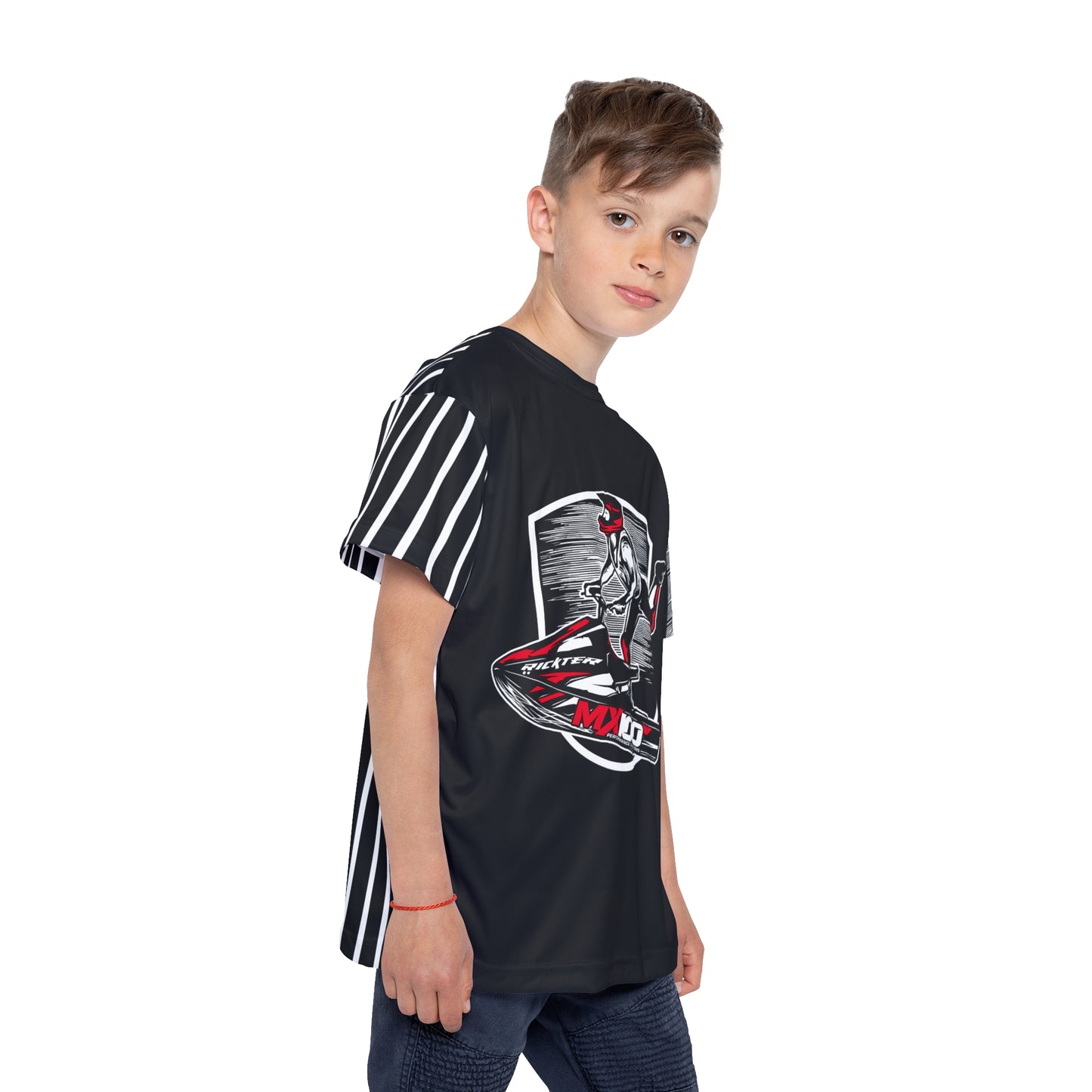 Jet Ski Racing Kids Shirt, MX100 Watersport Kids T-Shirt, Kids Art Design Print Jersey
