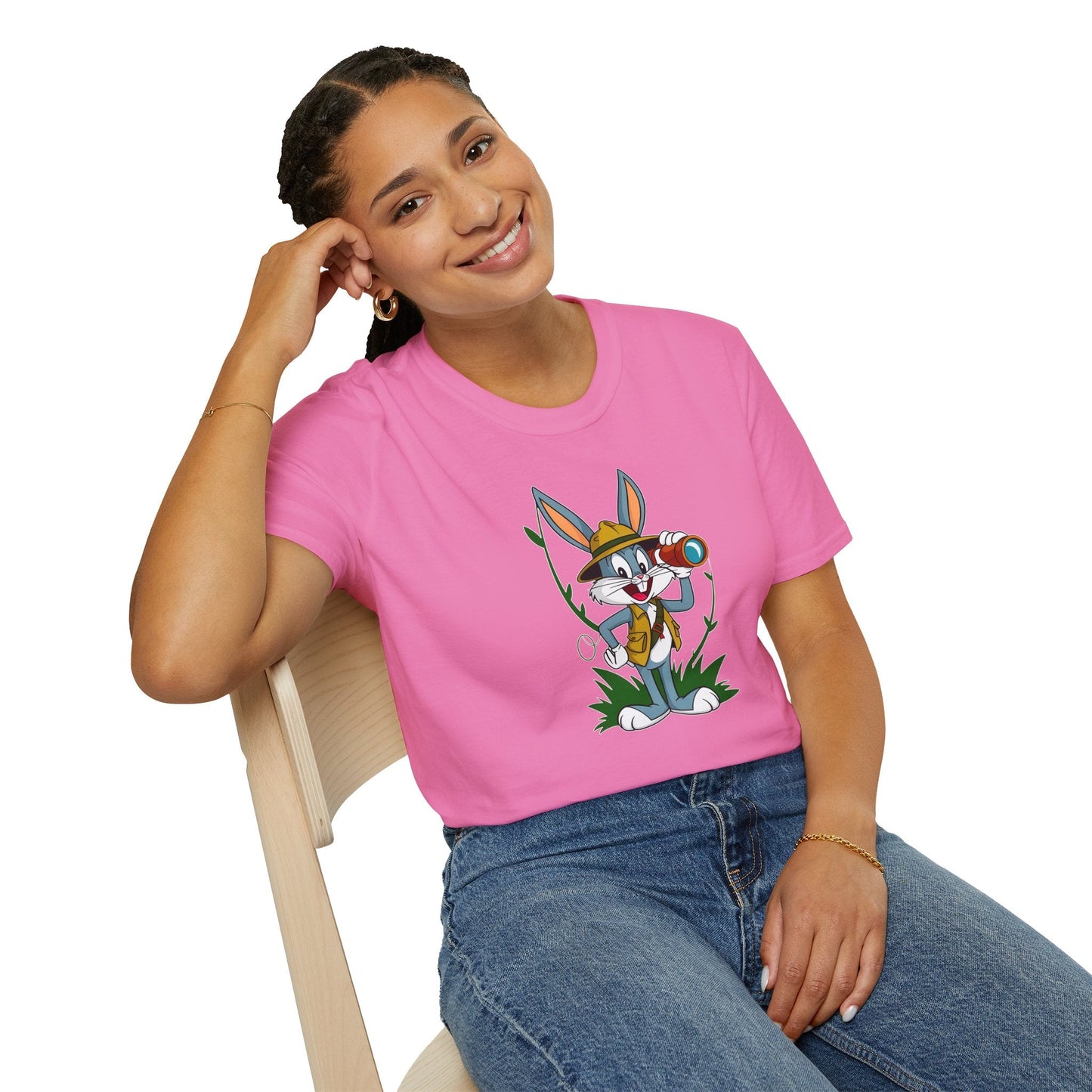 Bugs Bunny T Shirt Unisex Softstyle Gildan 64000 Cartoon Animation Graphic Tee Design