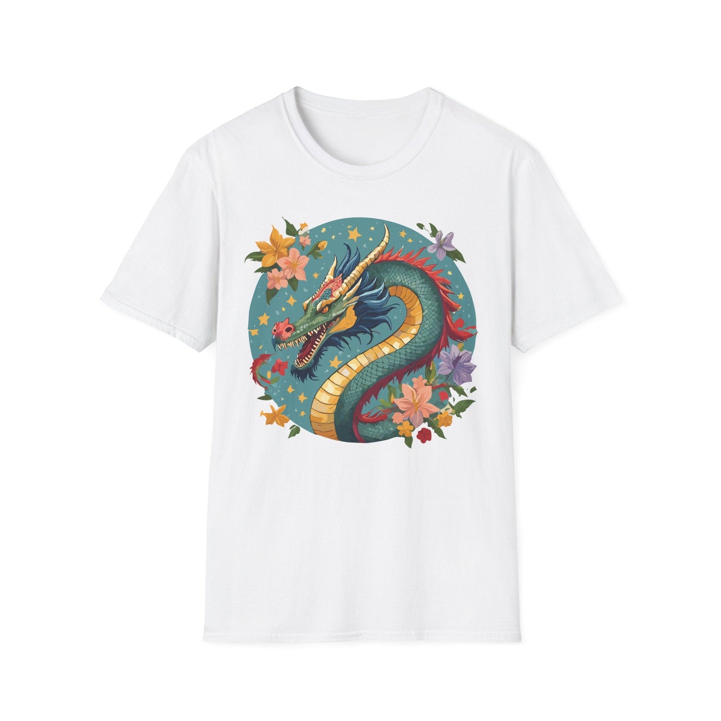 Dragon Graphic Unisex 100 Cotton Tee with Animal Artwork Design 11