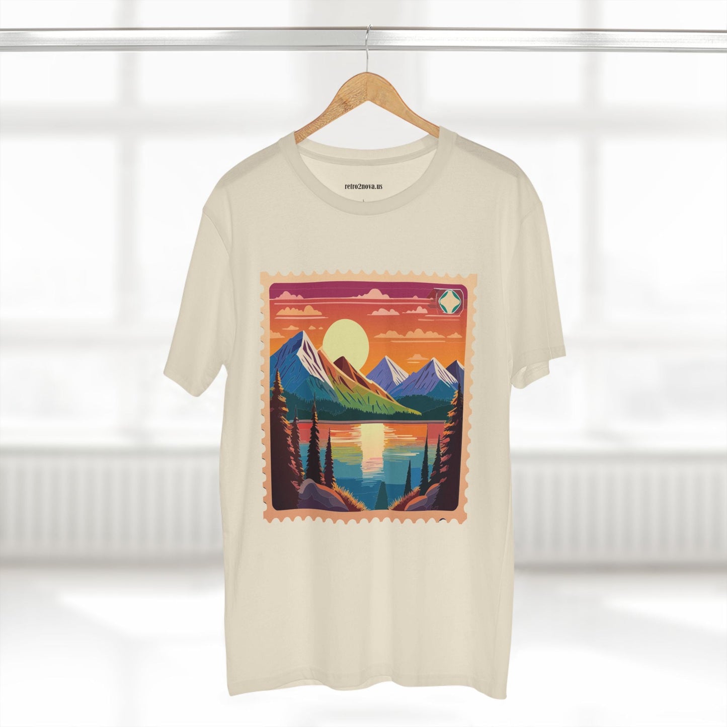 Postage Stamp Shirt Unisex Original Art Design Cotton Tee PS17 Retro2Nova Premium Cotton Staple Tee