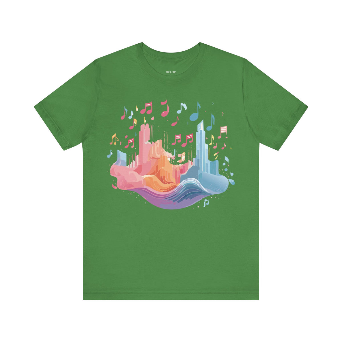 Music Graphic Unisex Cotton Bella+Canvas Tee with Art Design m91