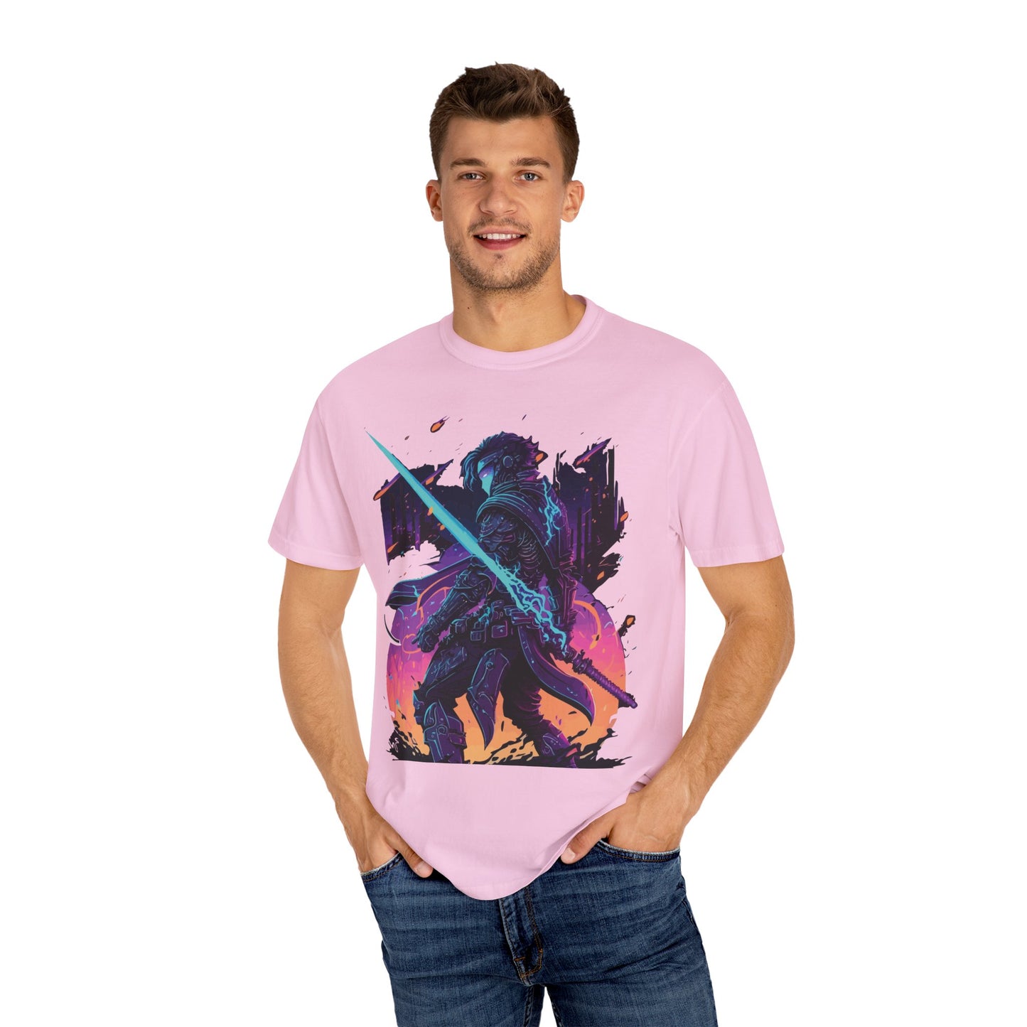 T-shirt unisexe avec chevalier en armure