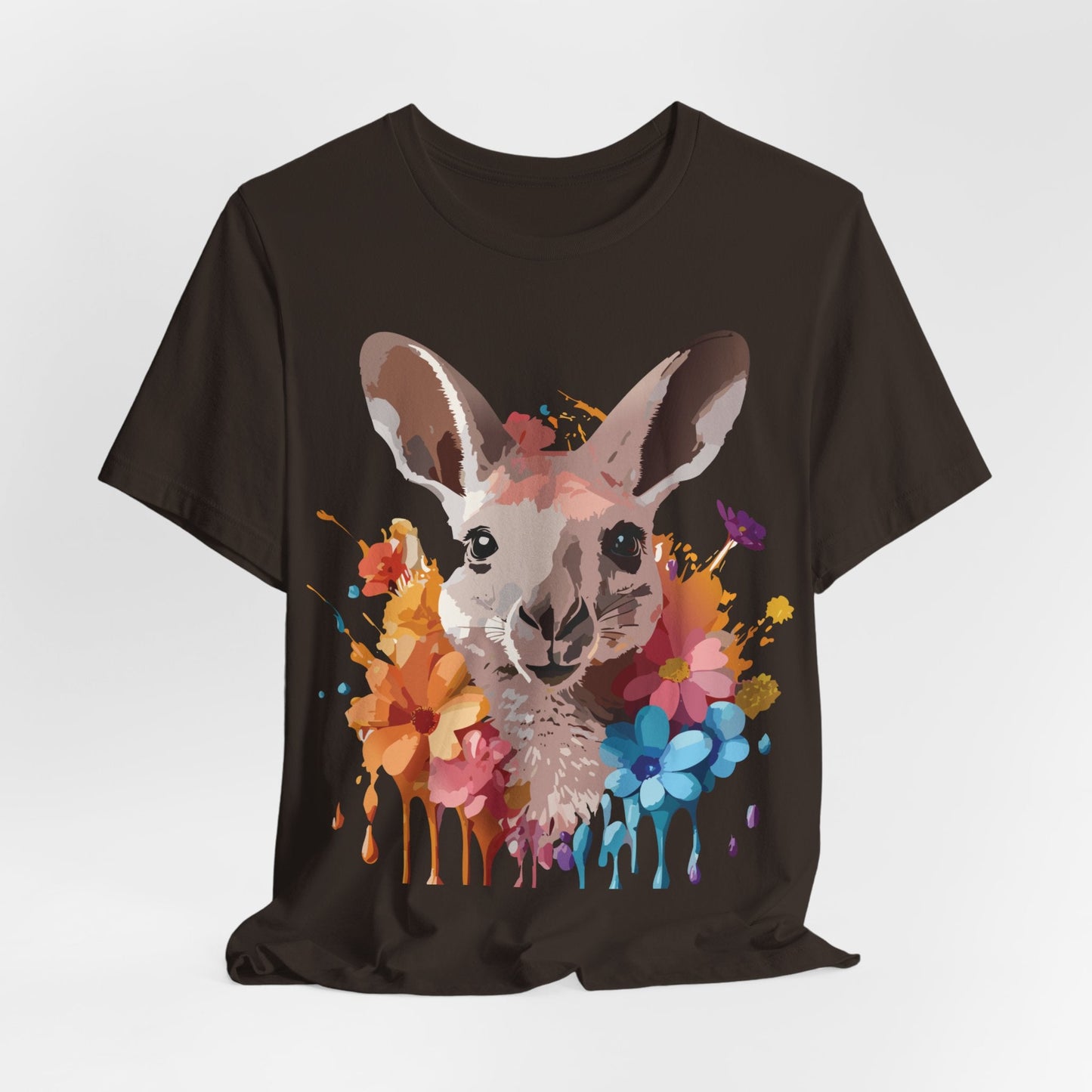 Kangaroo Graphic T Shirt Unisex Adelpha Art Design Vintage Inspired Tee With Original Artwork