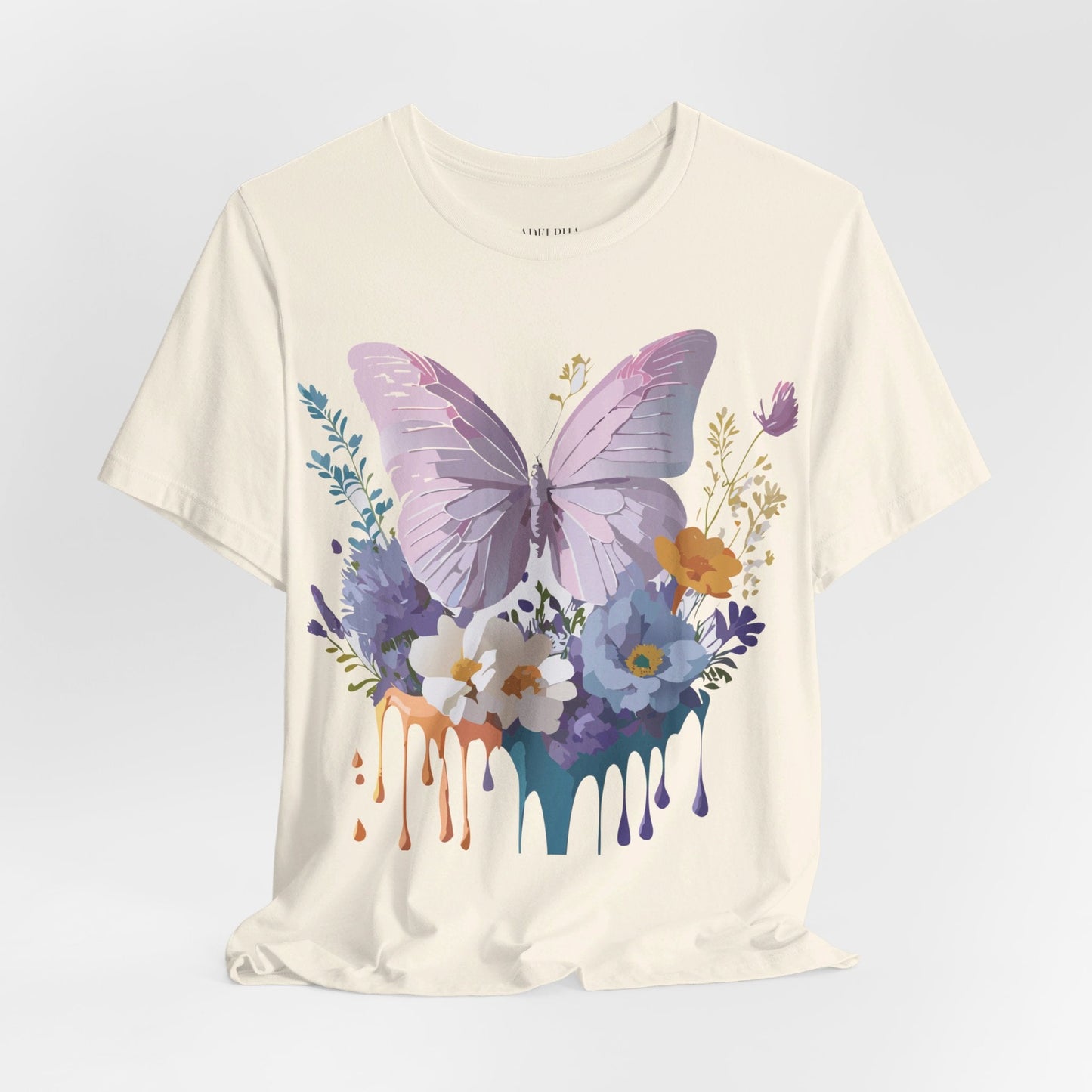 Adelpha Graphic Butterfly Unisex Short Sleeve Graphic Tee Art Design