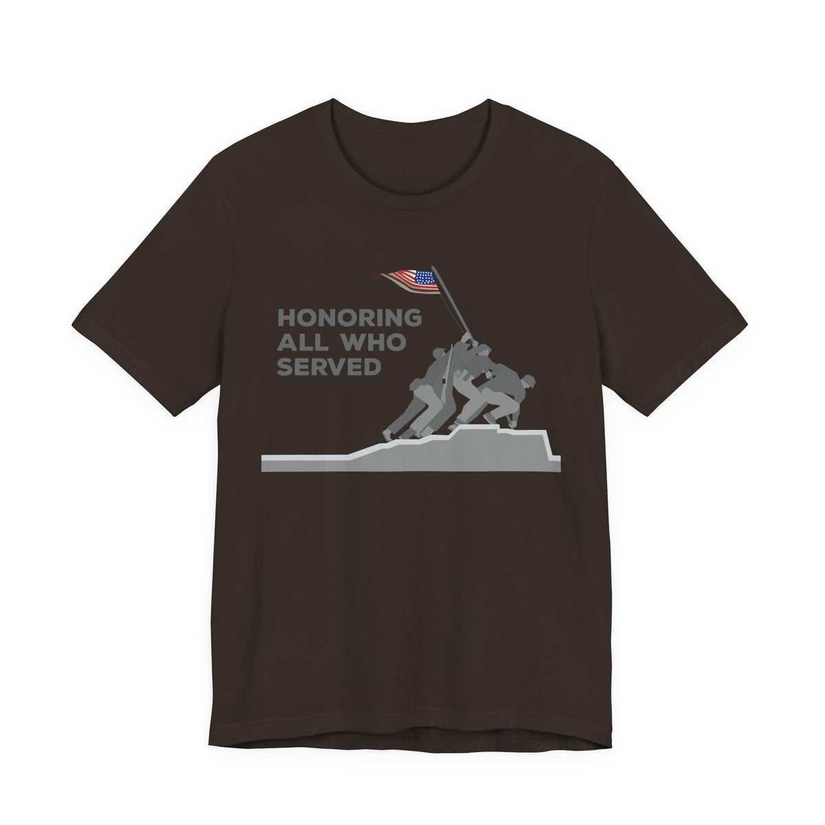 Iwo Jima Flag Raising honoring all who served T-Shirt Military Memorial Unisex Cotton Tee v52